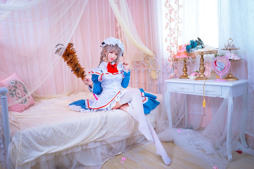 鳗鱼霏儿《女仆+兽耳+黑丝》 [Cosplay福利] 写真集[33P]