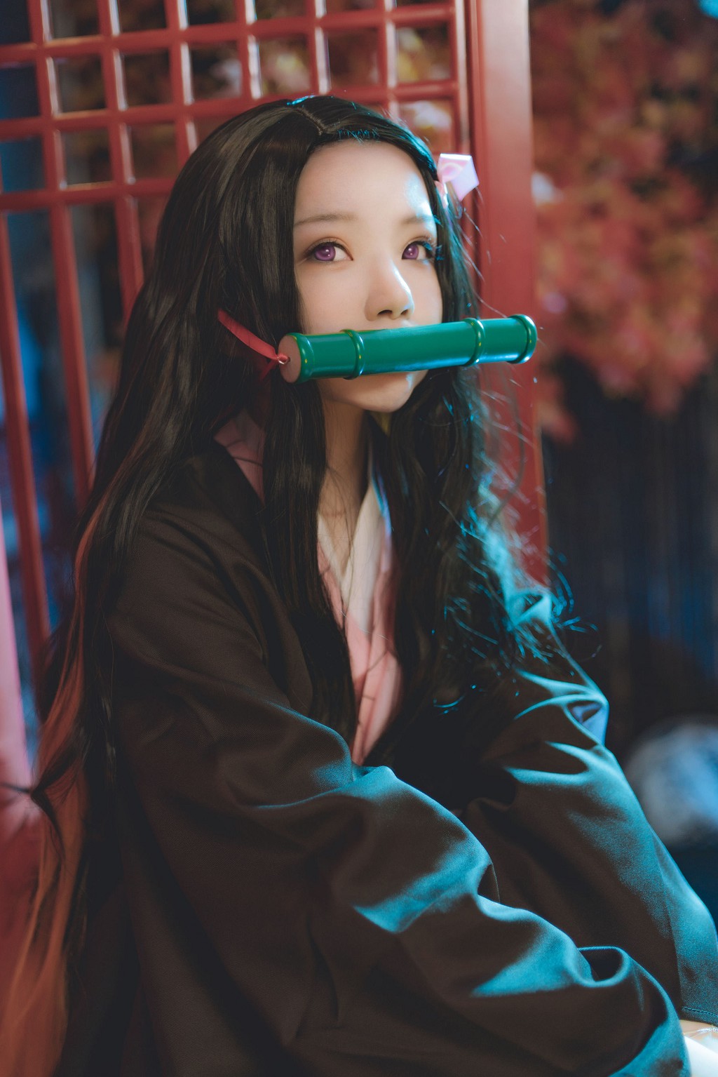 桜桃喵《灶门祢豆子 花间舞》 [Cosplay美女] 写真集[34P]