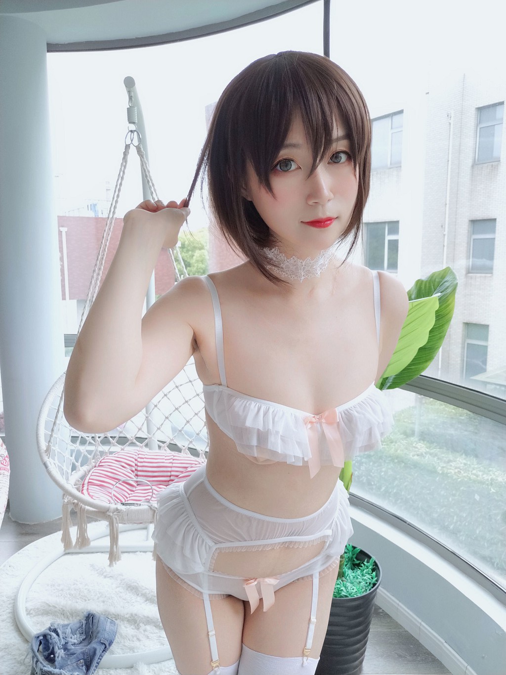 โคเซอร์ไป่หยิน81《สีขาวบริสุทธิ์》 [คอสเพลย์สาวน้อย] หนังสือภาพ[30P