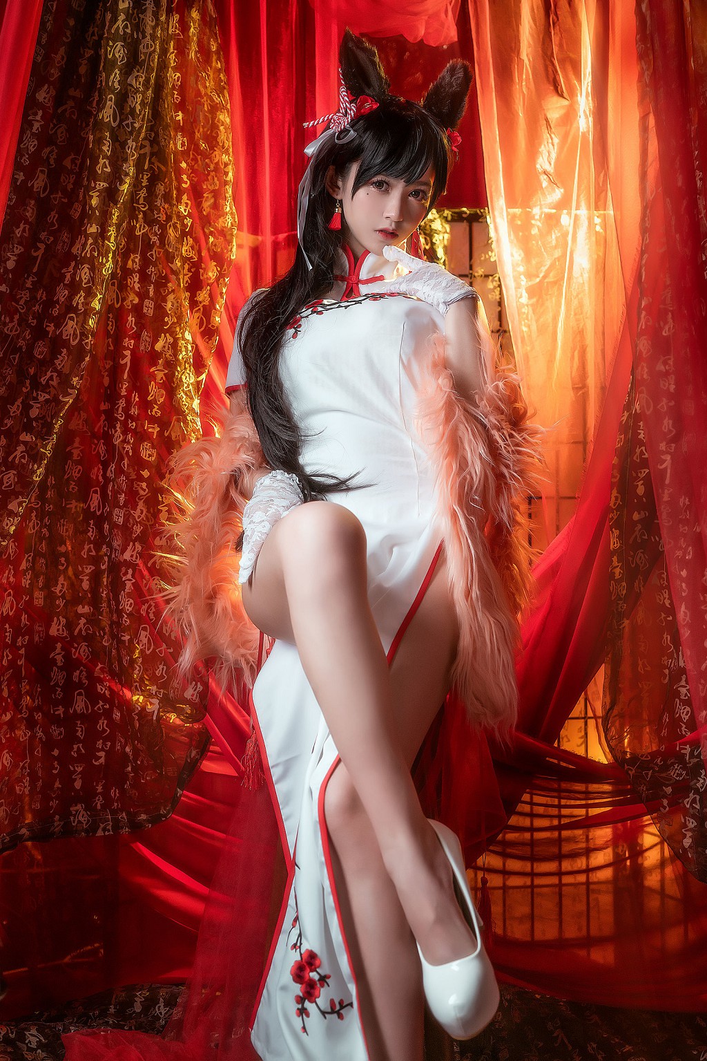 鳗鱼霏儿《碧蓝航线+旗袍+红发魔女》 [Cosplay美女] 写真集[34P]