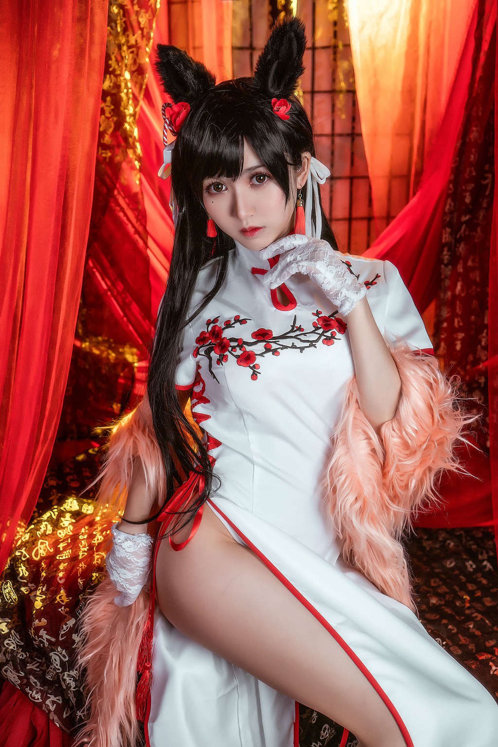 鳗鱼霏儿《碧蓝航线+旗袍+红发魔女》 [Cosplay美女] 写真集[34P]