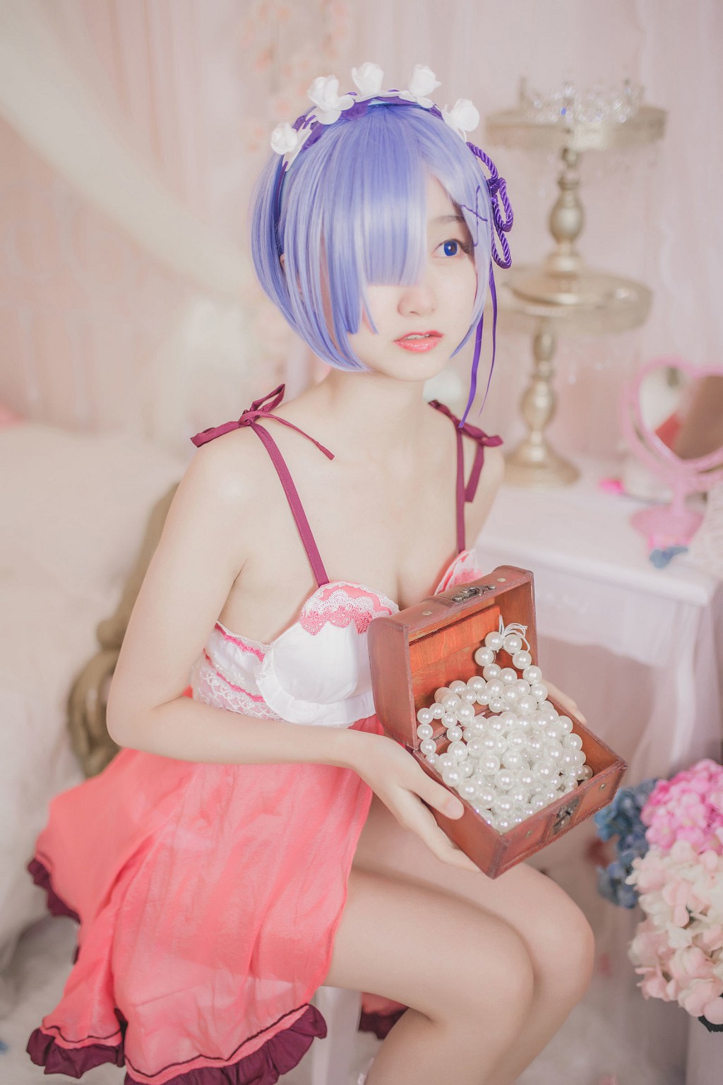 มู่เมี่ยนเมี่ยนOwO 《เรมชุดนอน》 [คอสเพลเยอร์สาวสวย] หนังสือภาพ [24P