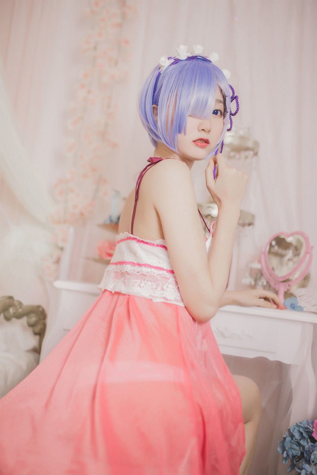 มู่เมี่ยนเมี่ยนOwO 《เรมชุดนอน》 [คอสเพลเยอร์สาวสวย] หนังสือภาพ [24P