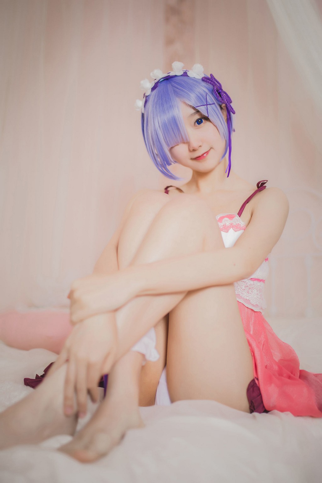 มู่เมี่ยนเมี่ยนOwO 《เรมชุดนอน》 [คอสเพลเยอร์สาวสวย] หนังสือภาพ [24P
