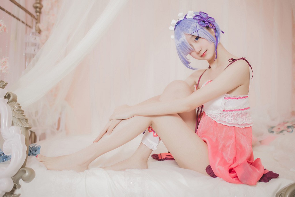 มู่เมี่ยนเมี่ยนOwO 《เรมชุดนอน》 [คอสเพลเยอร์สาวสวย] หนังสือภาพ [24P