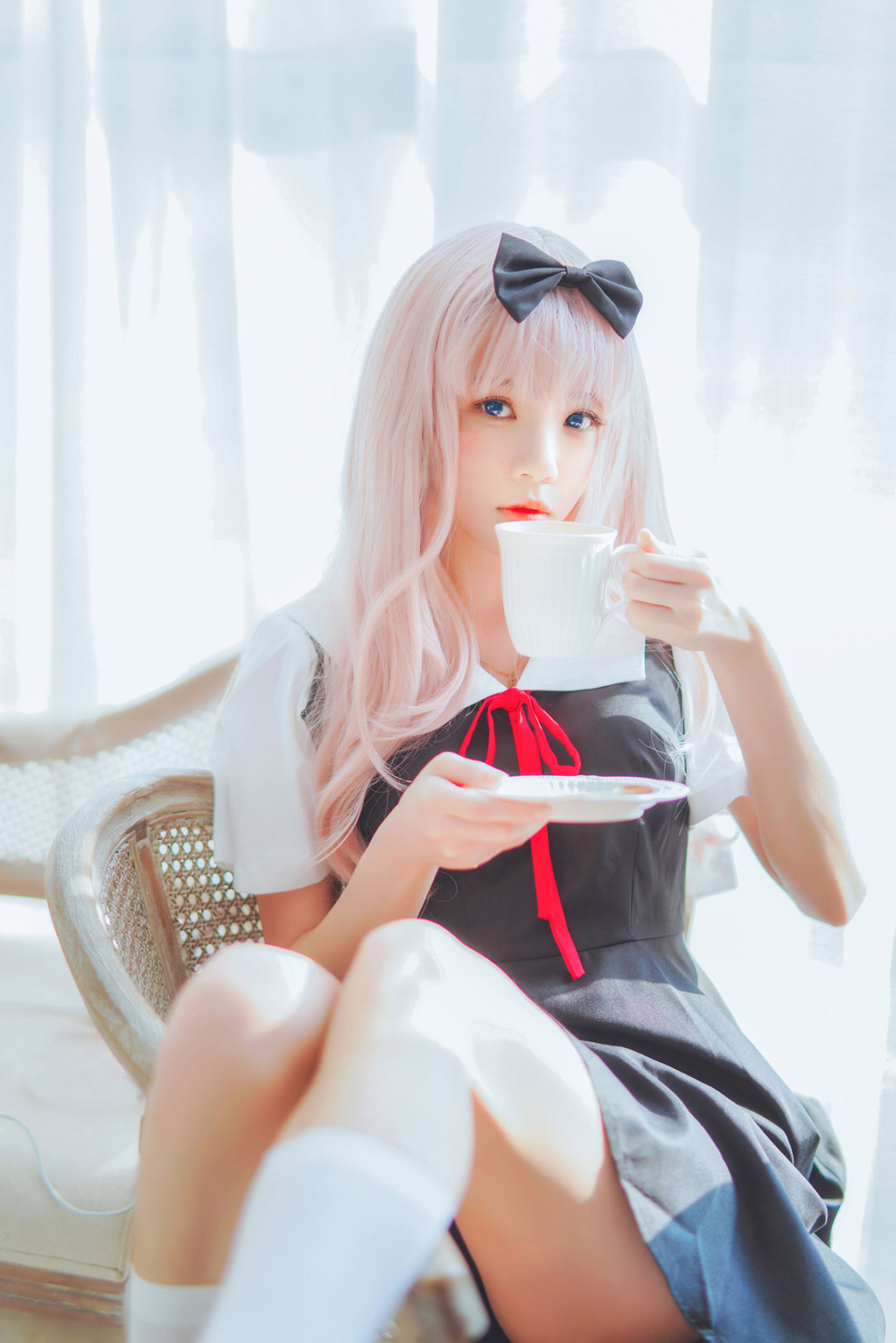 桜桃喵《藤原千花》 [萝莉COS] 写真集[48P]