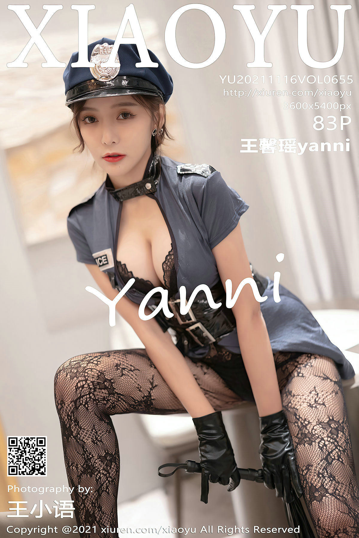 语画界XIAOYU Vol.655 王馨瑶Yanni女警丝袜写真