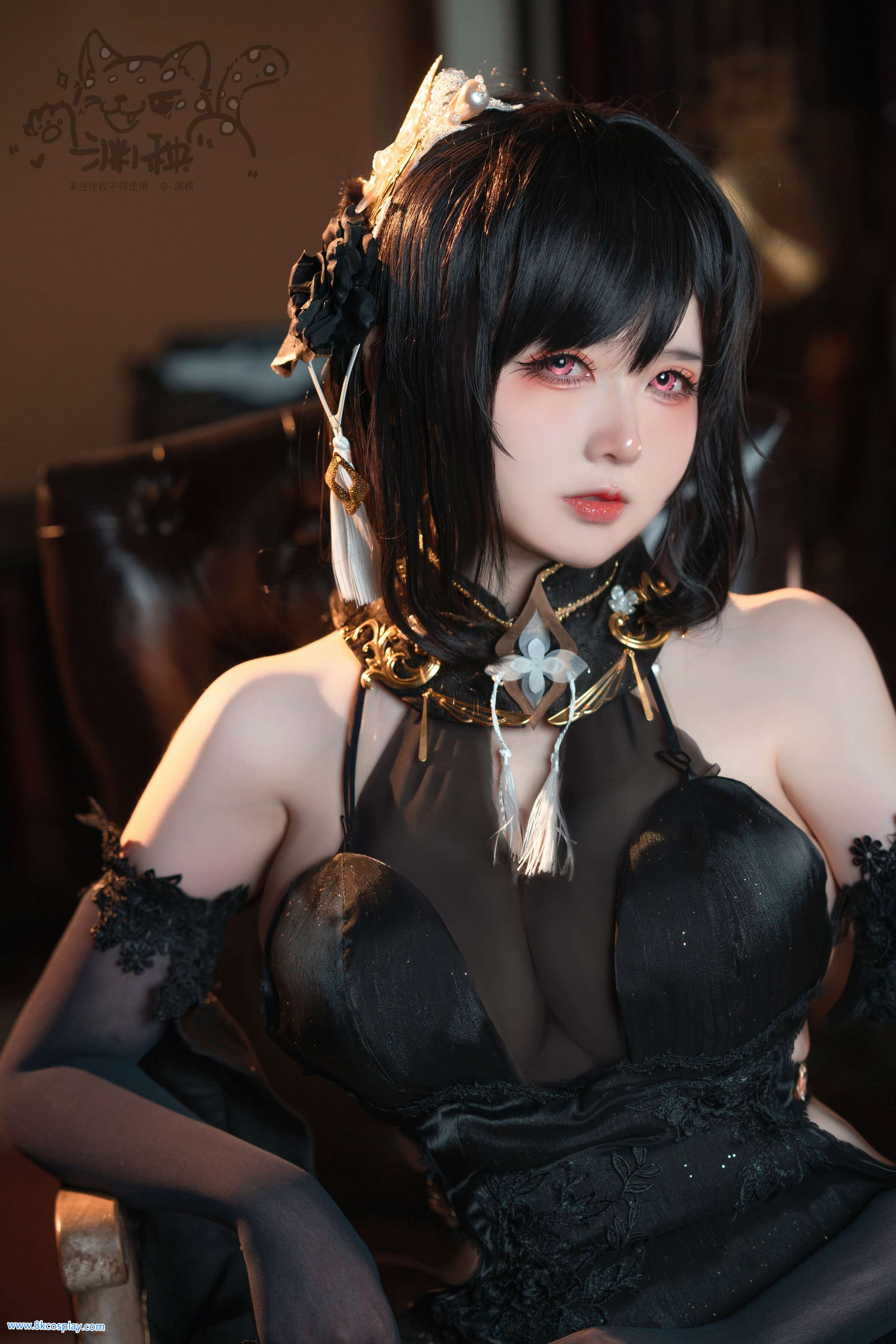 Abyss Yang] Trấn Hải Kỳ Phụng Chen Hai Bích Lam Hàng Tuyến Azur Lane Qi Pao