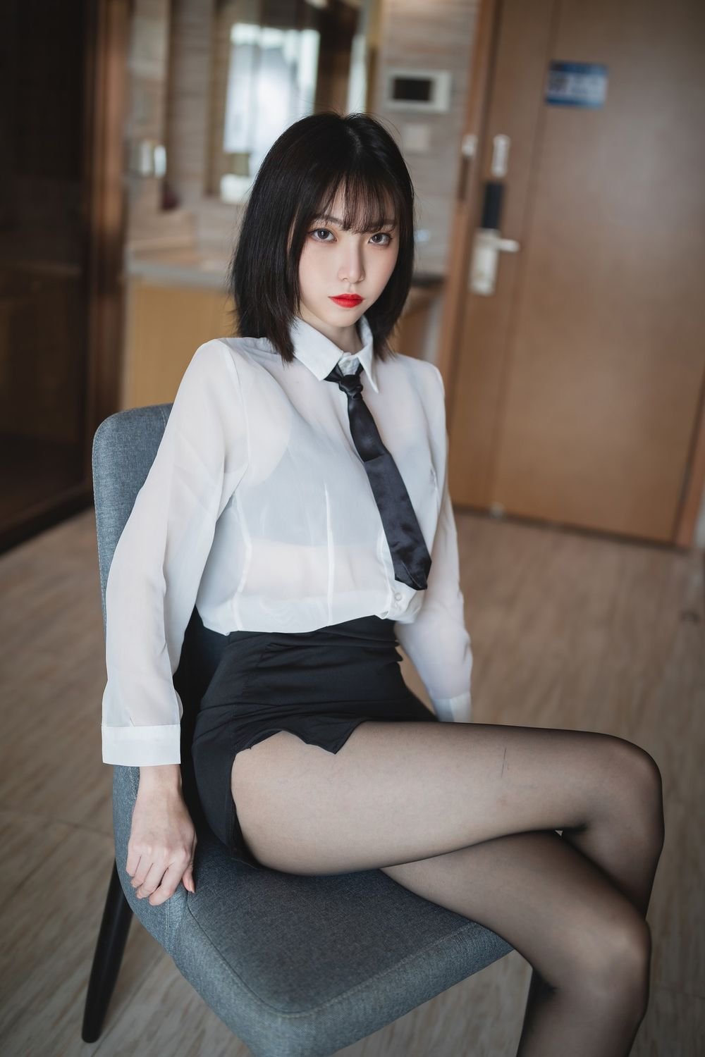 许岚 白衬衫