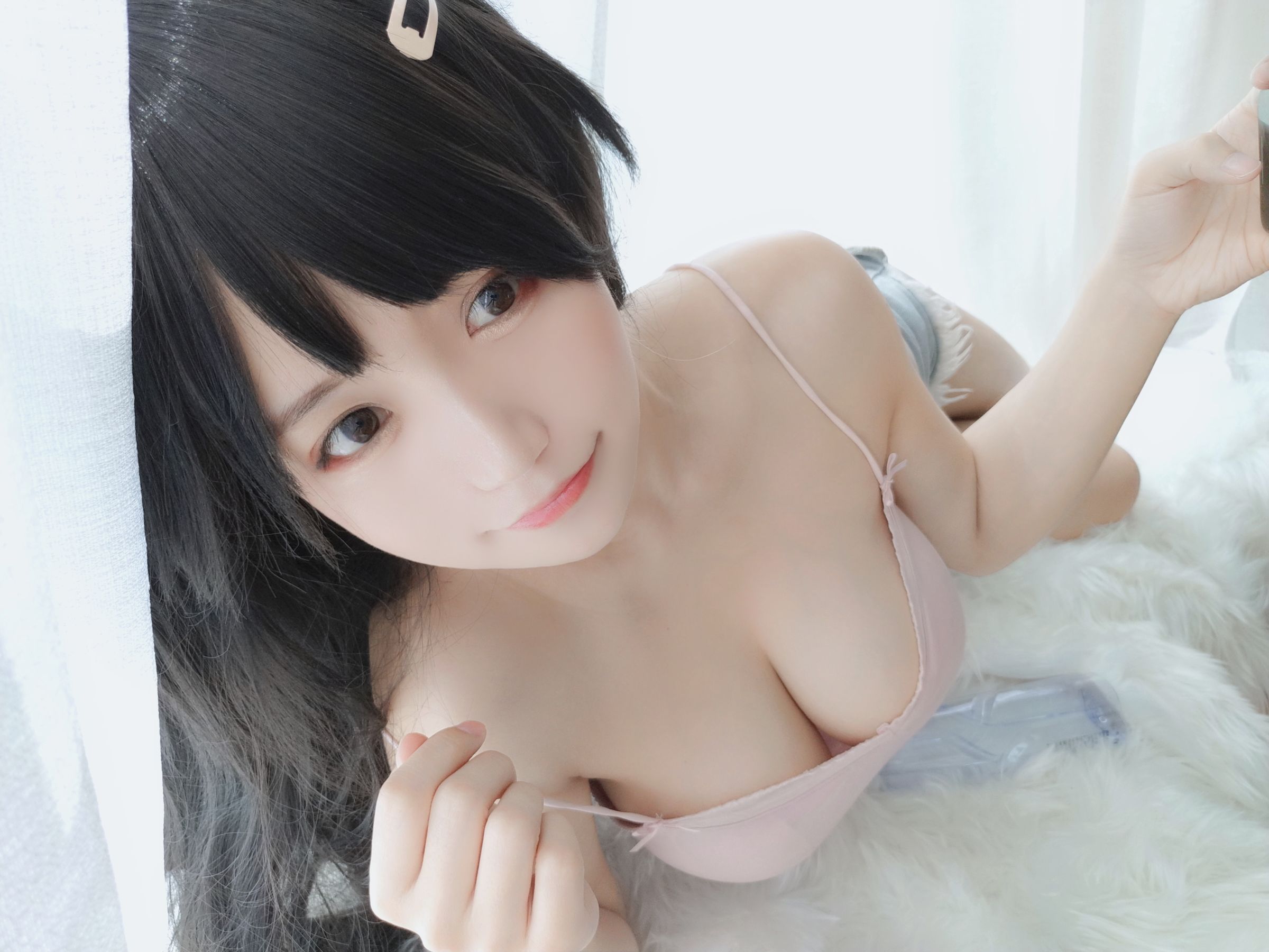 오쿠라 치요w] 분홍색 스트랩