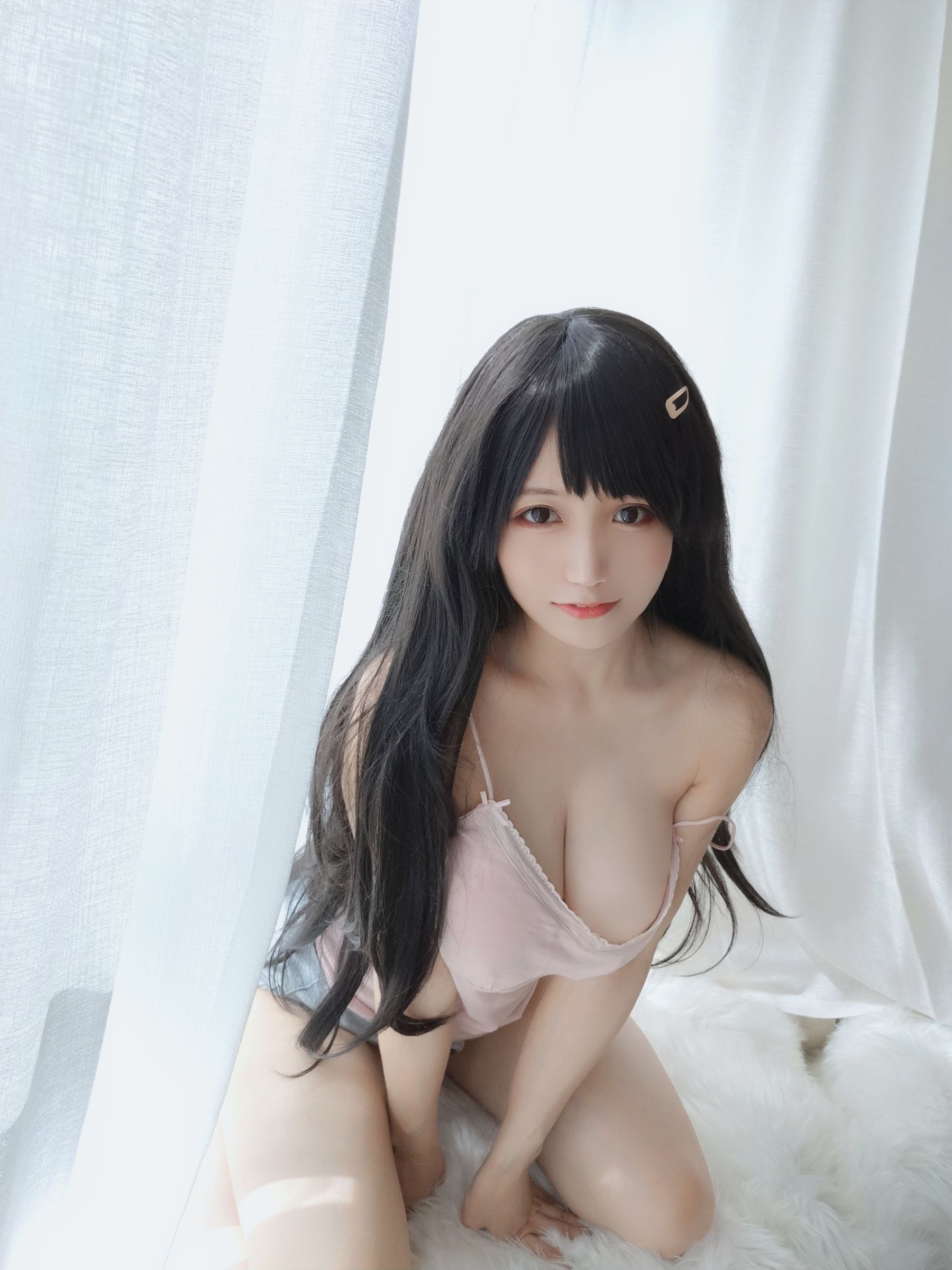 오쿠라 치요w] 분홍색 스트랩