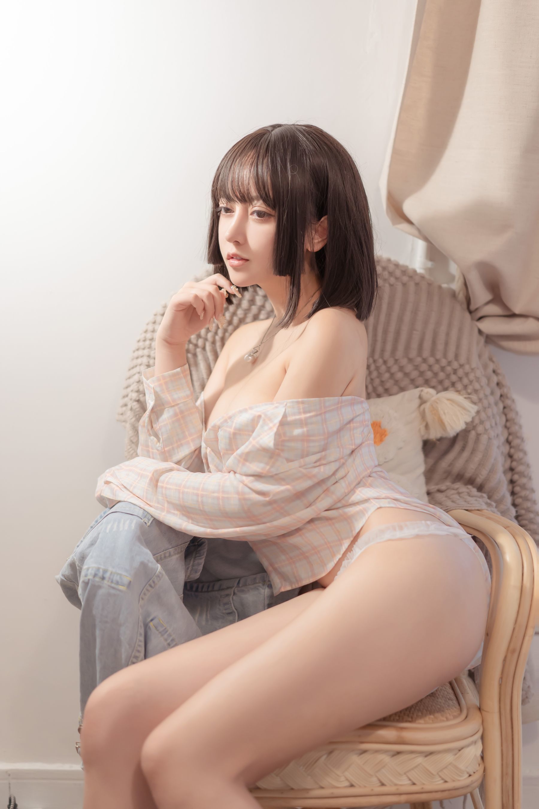 過期米線線喵] 背帶褲