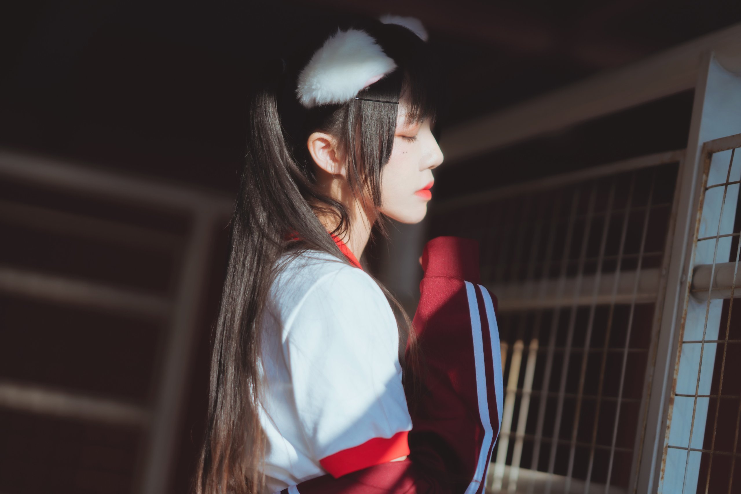 桜桃喵 - 红色体操服