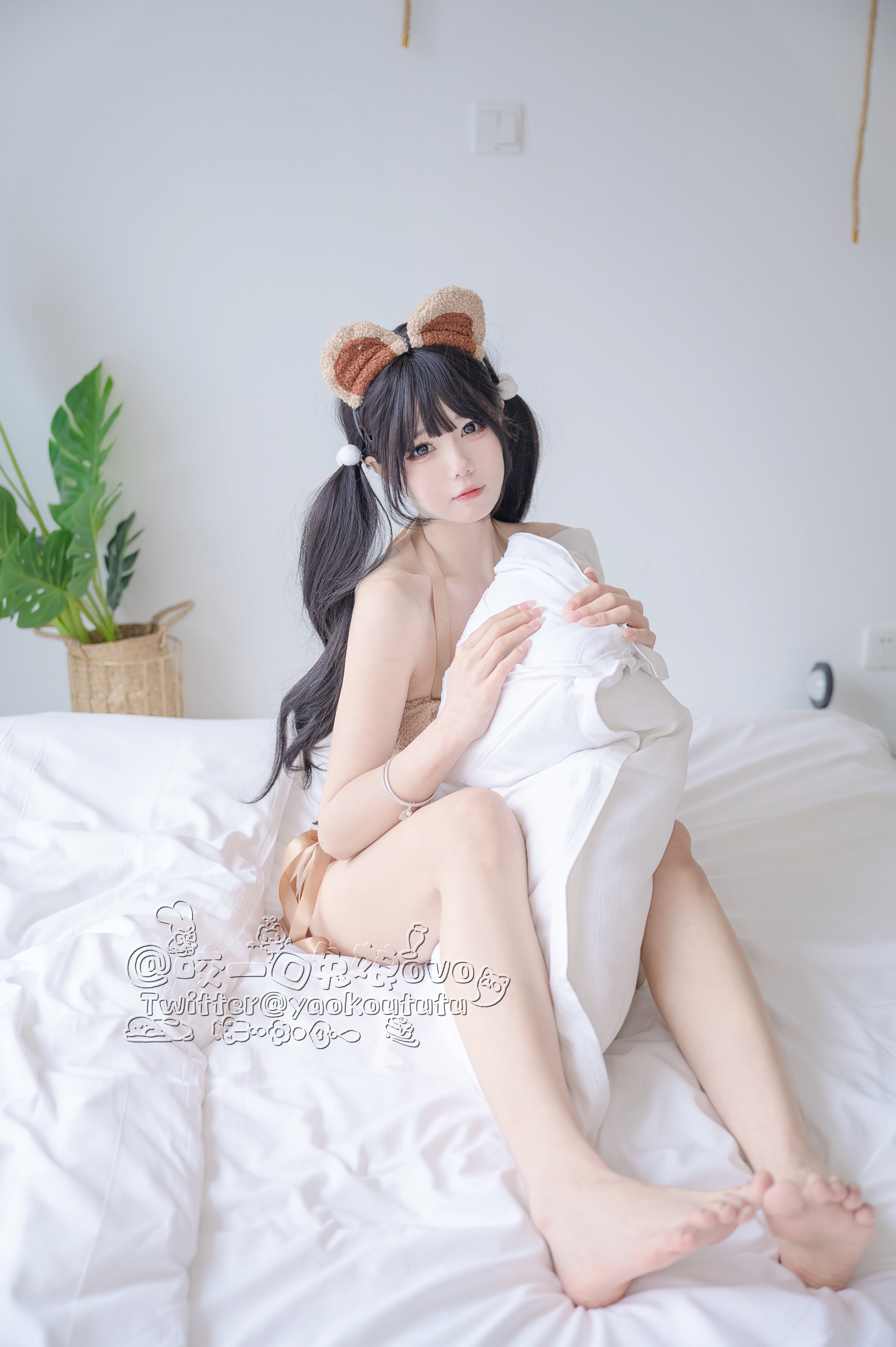 [咬一口兔娘]小熊睡衣