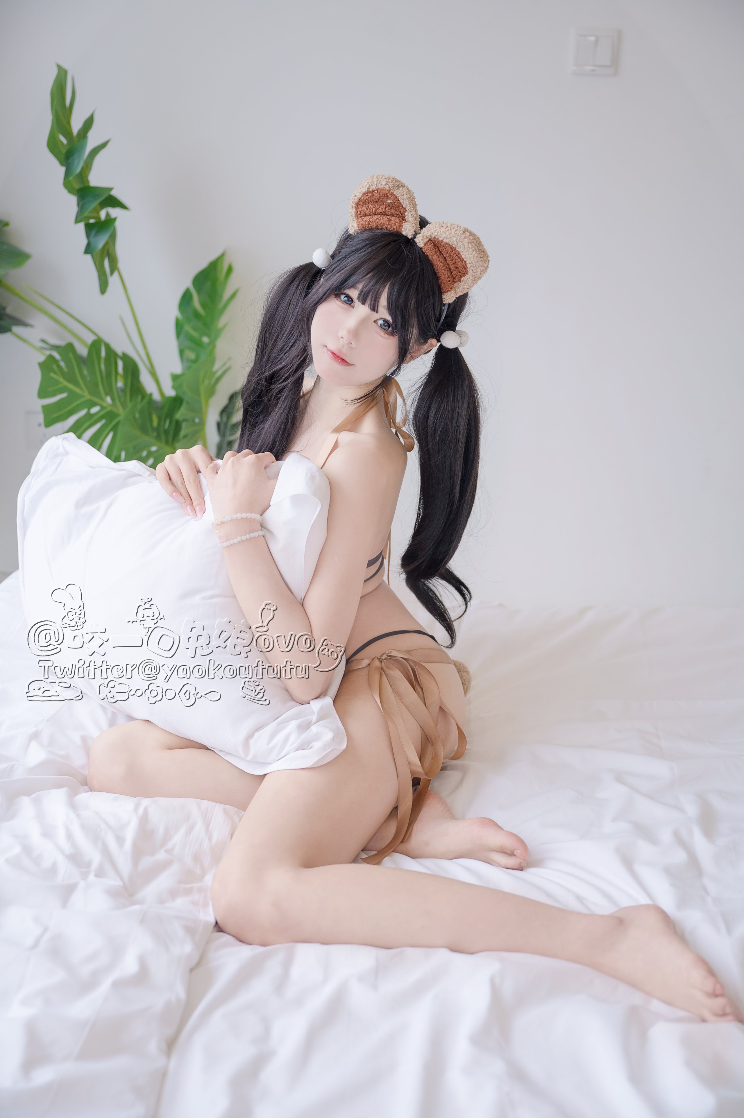 [咬一口兔娘]小熊睡衣