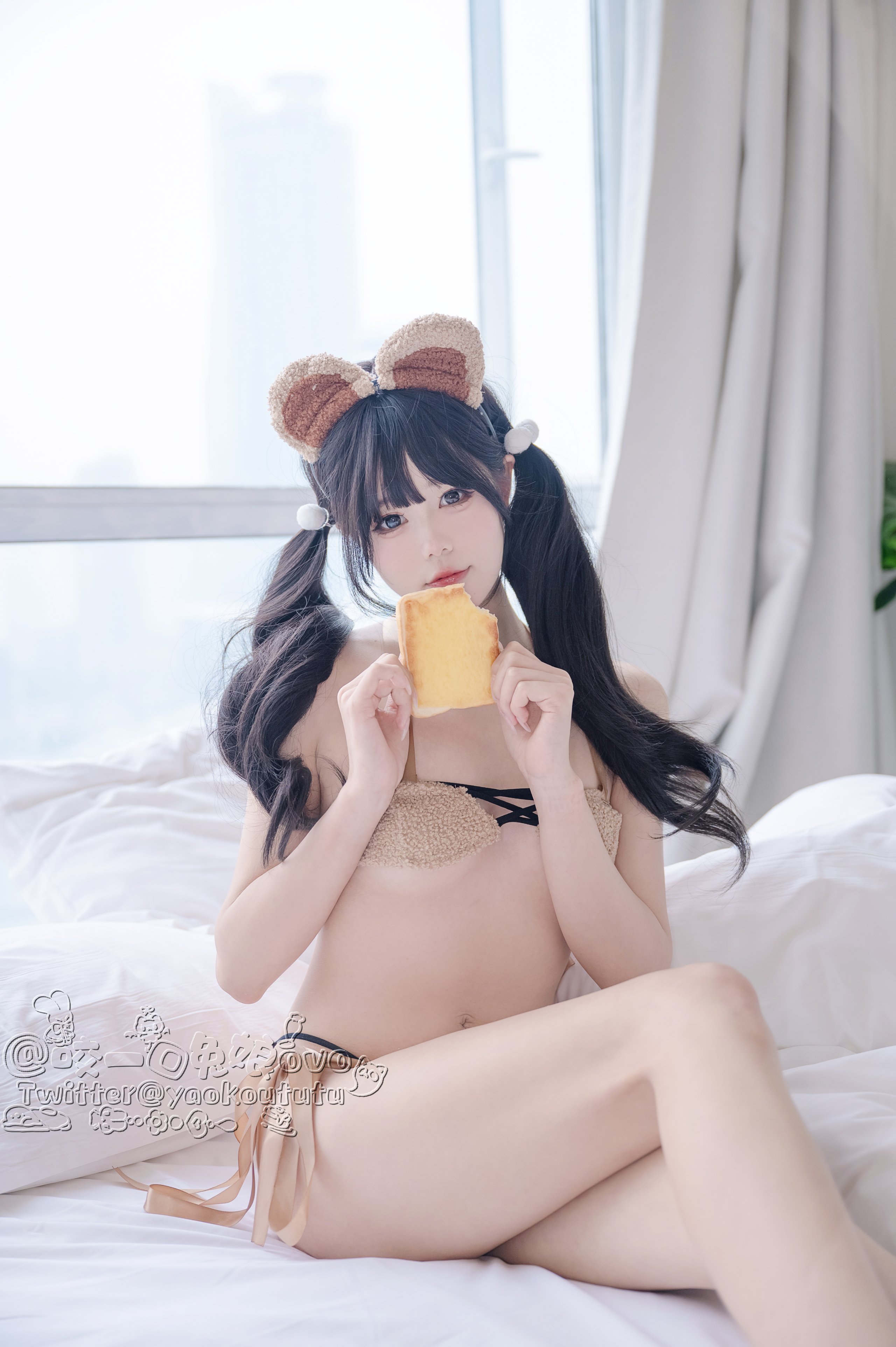 [咬一口兔娘]小熊睡衣