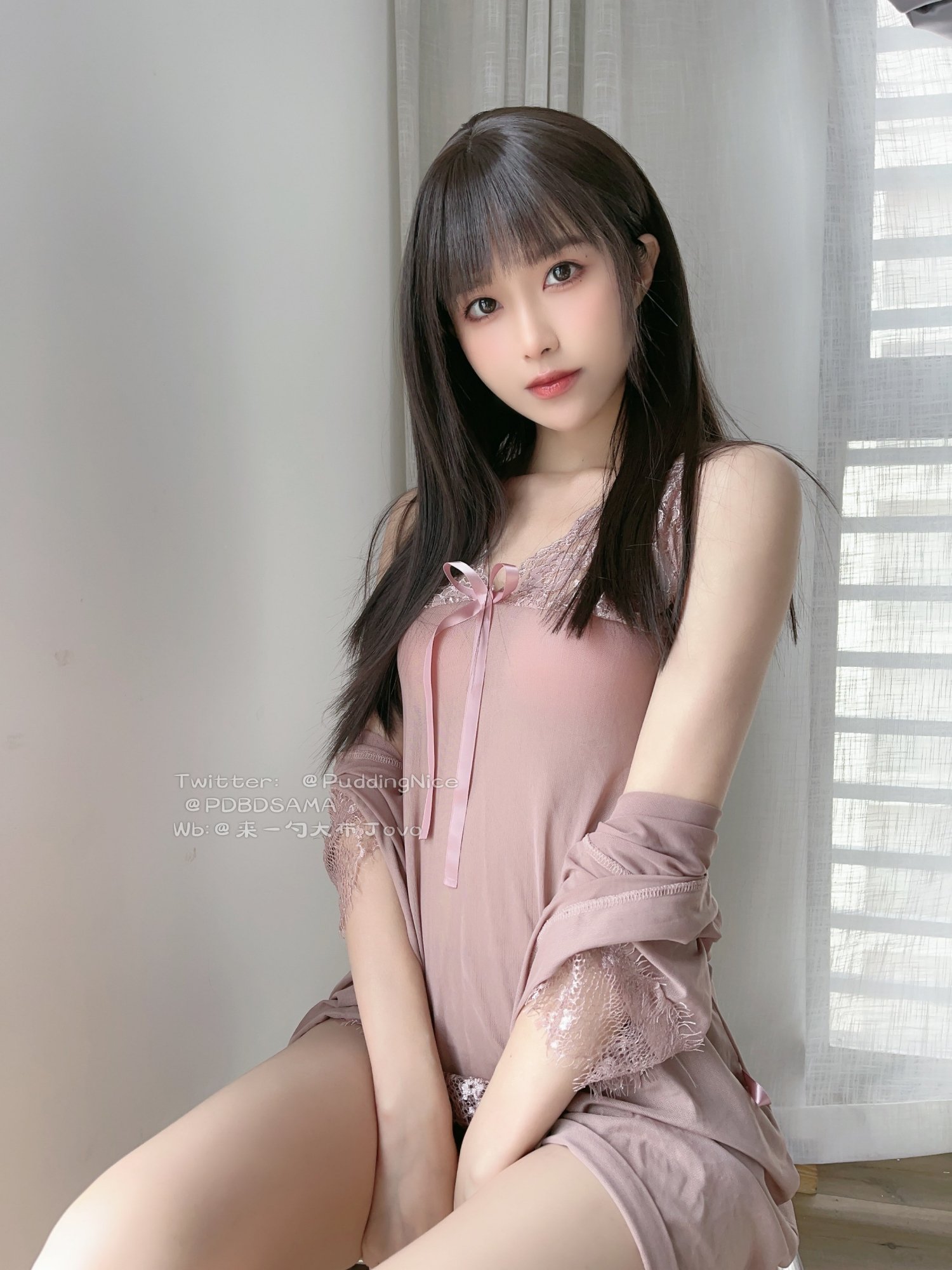 Pudding Pink Bean Paste Adult Cosplay