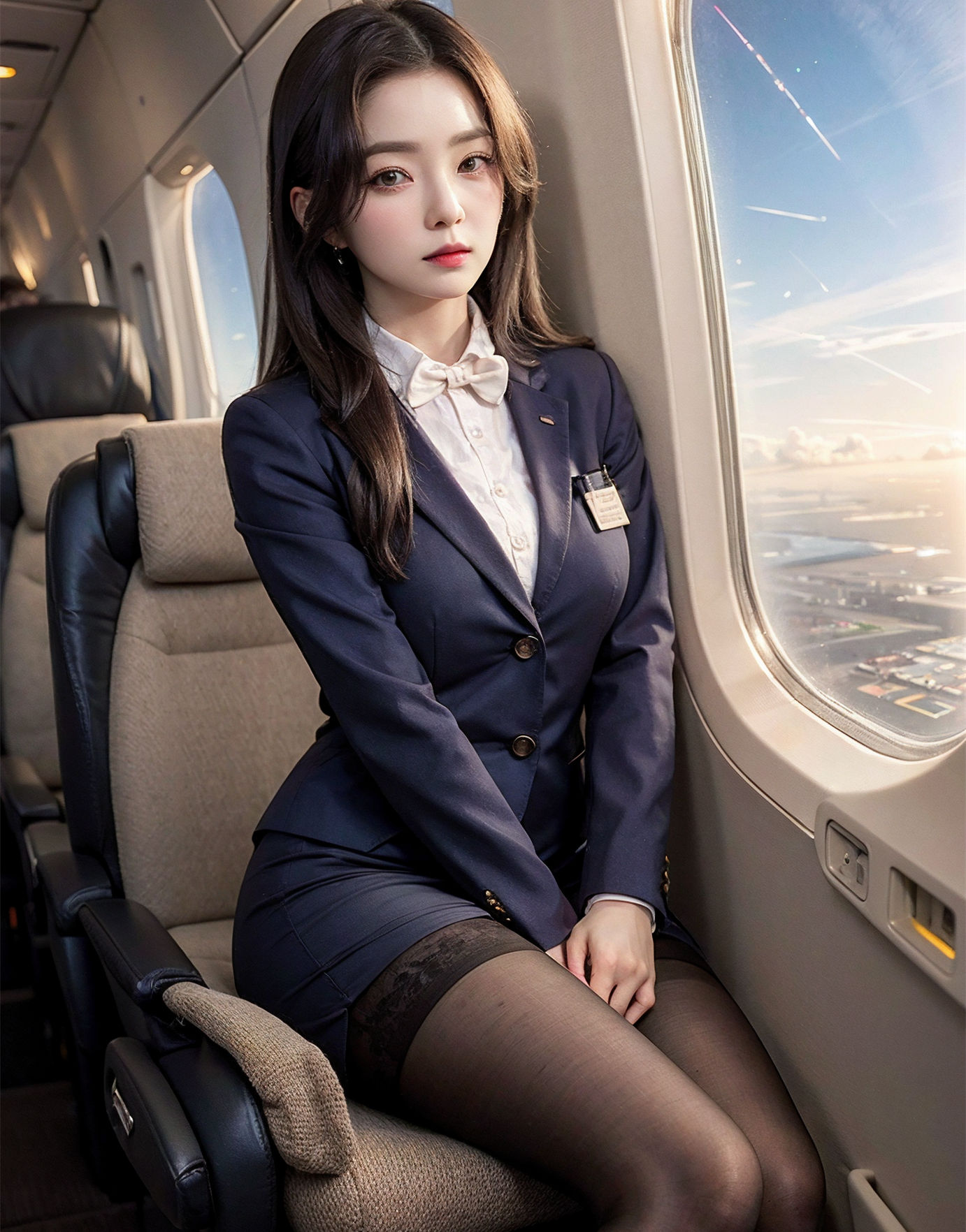 The flirtatious Korean flight attendant