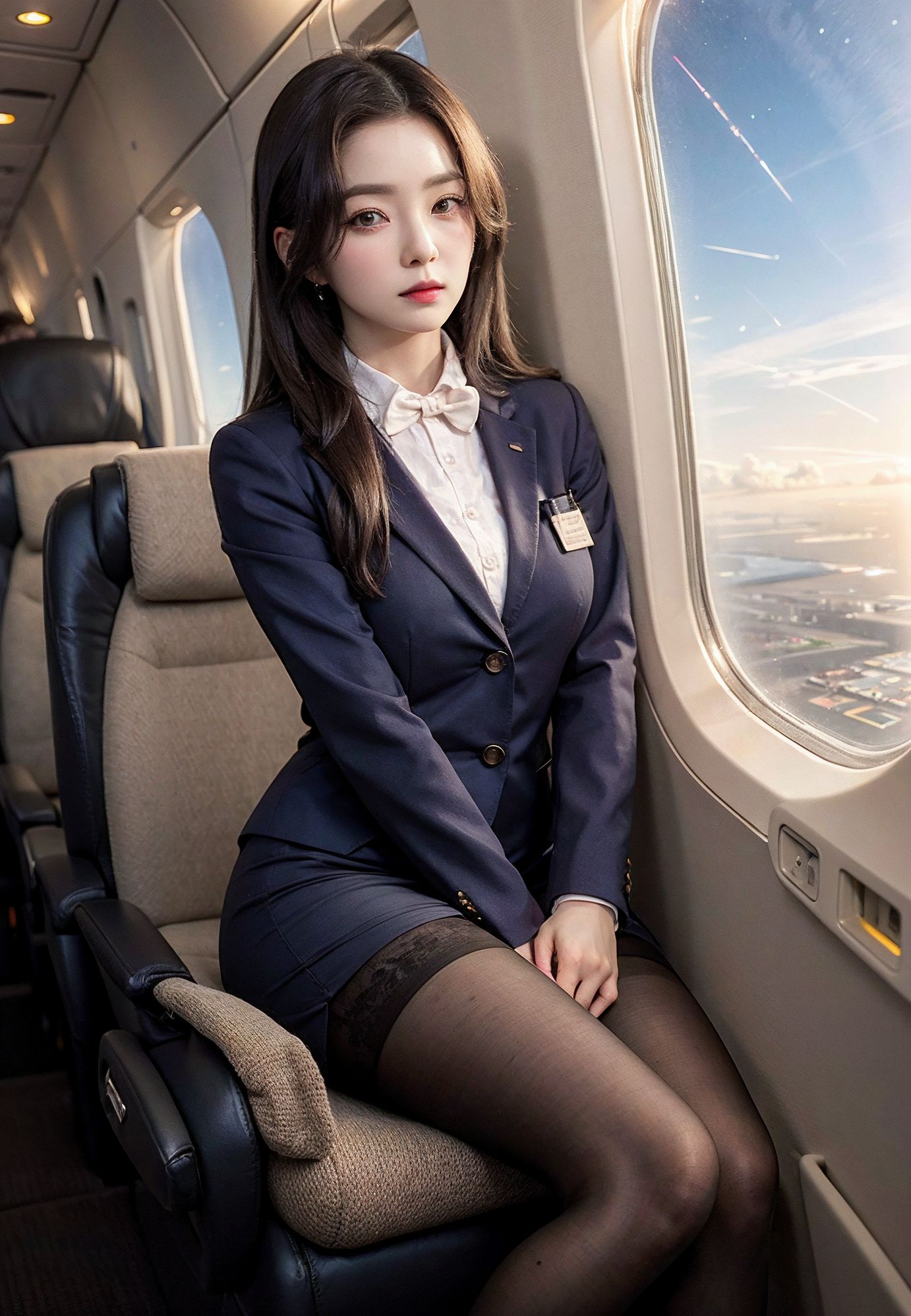 The flirtatious Korean flight attendant