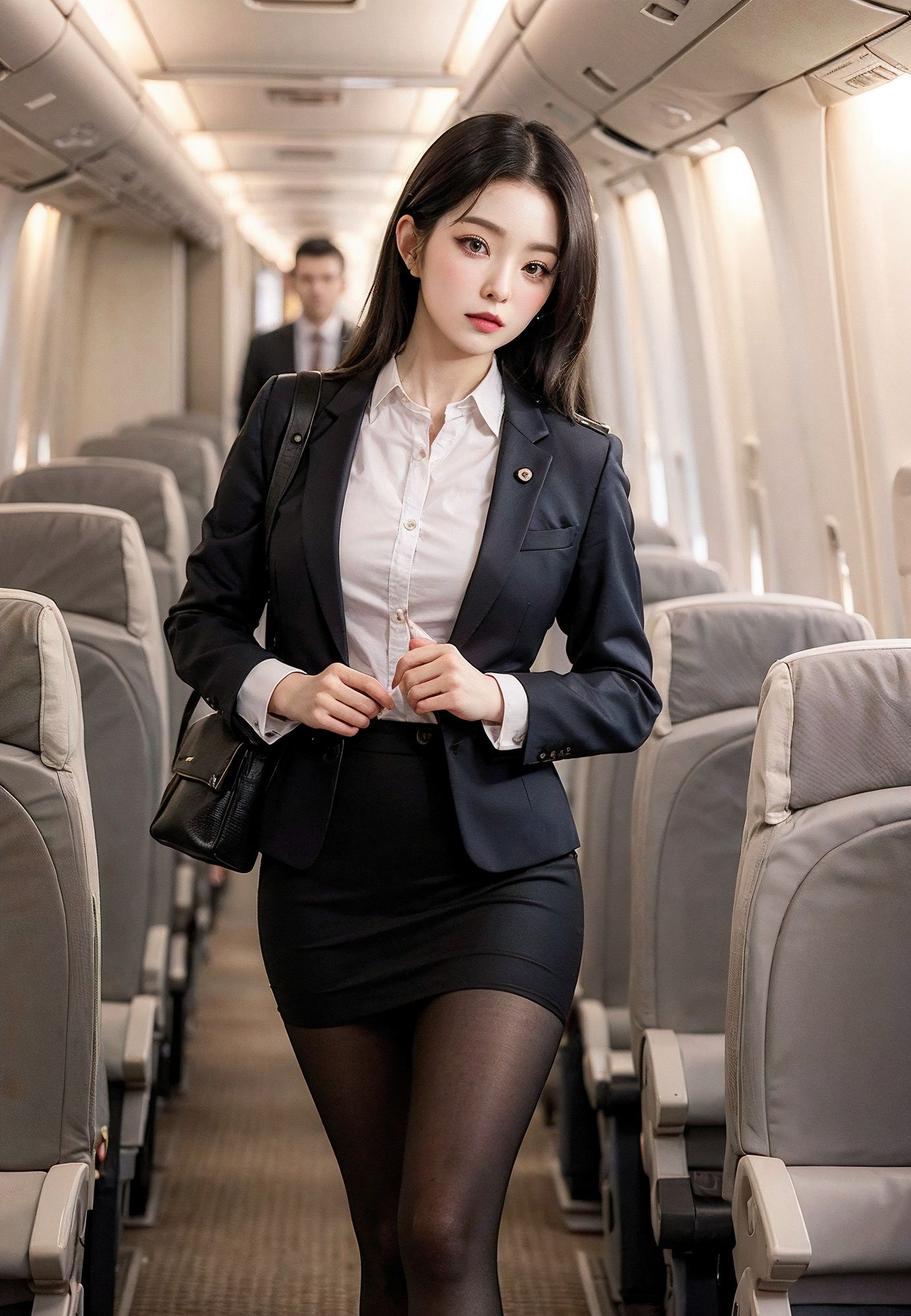 The flirtatious Korean flight attendant