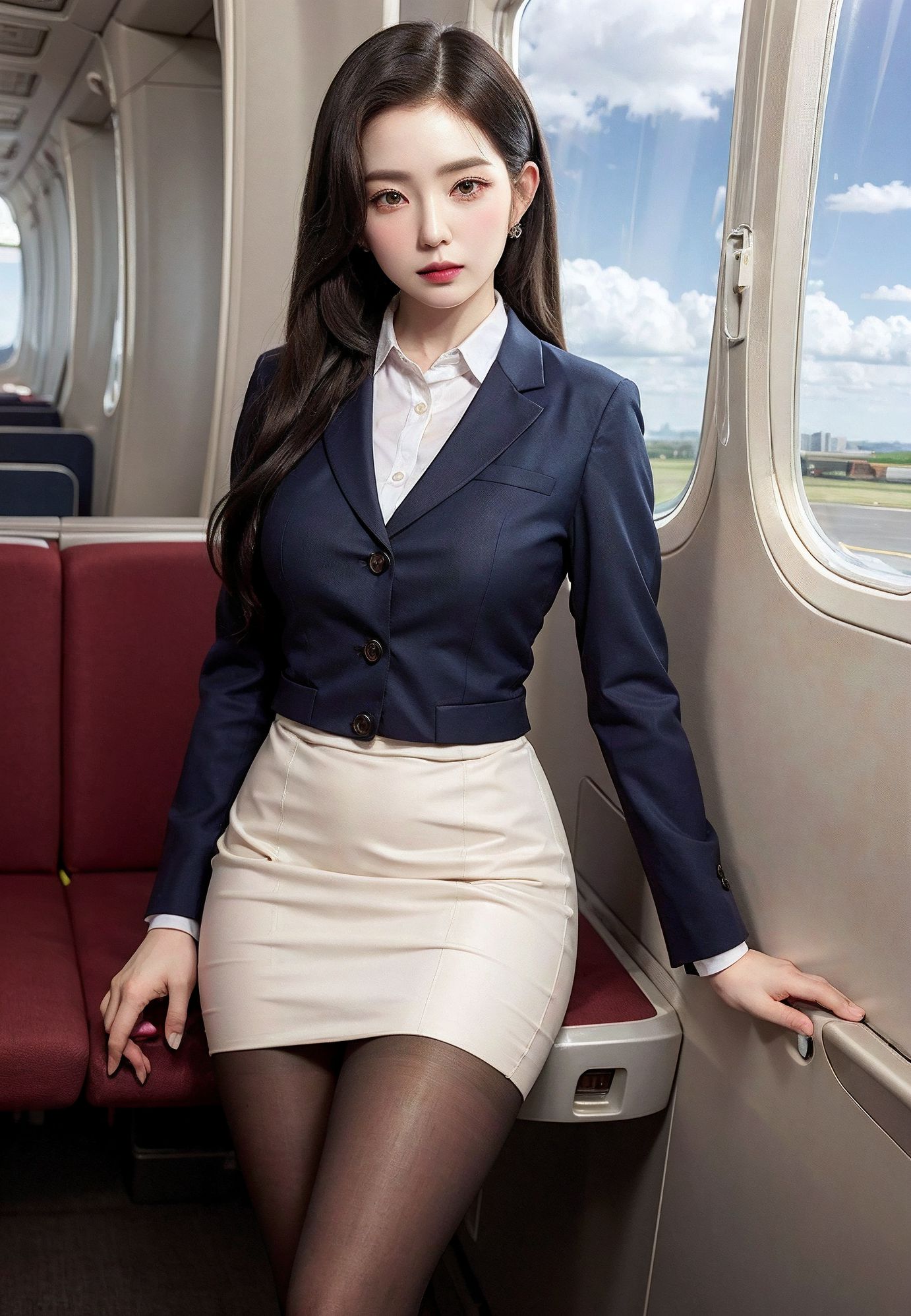 The flirtatious Korean flight attendant