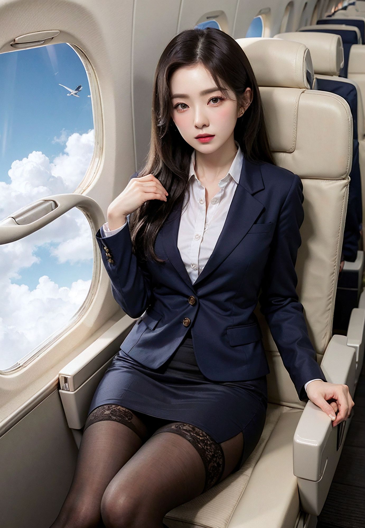 The flirtatious Korean flight attendant