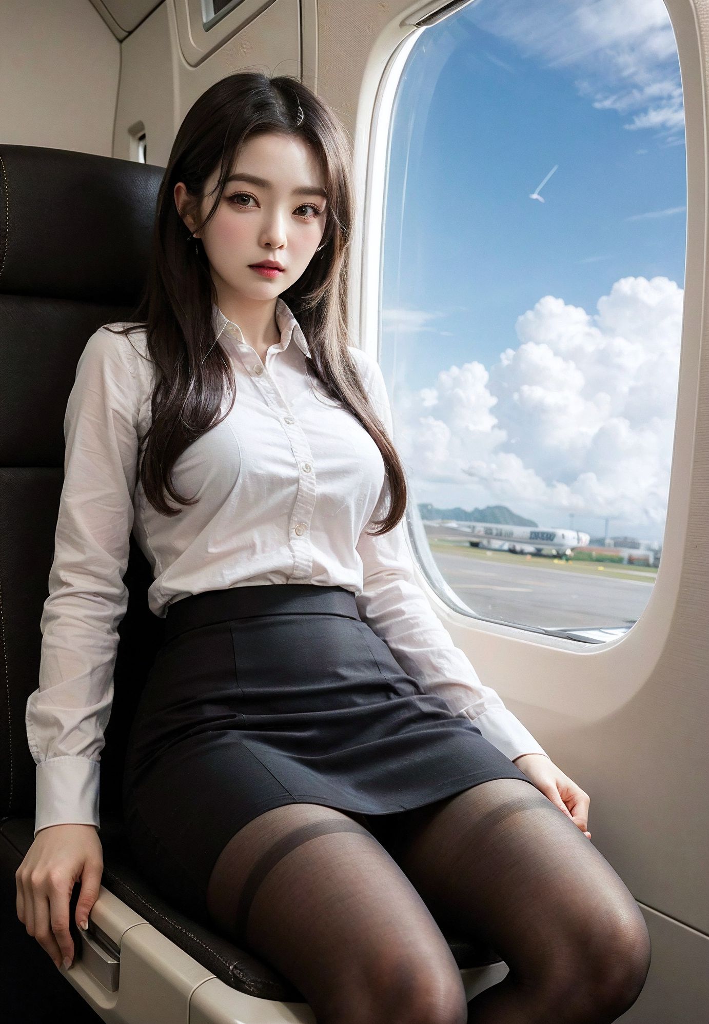The flirtatious Korean flight attendant