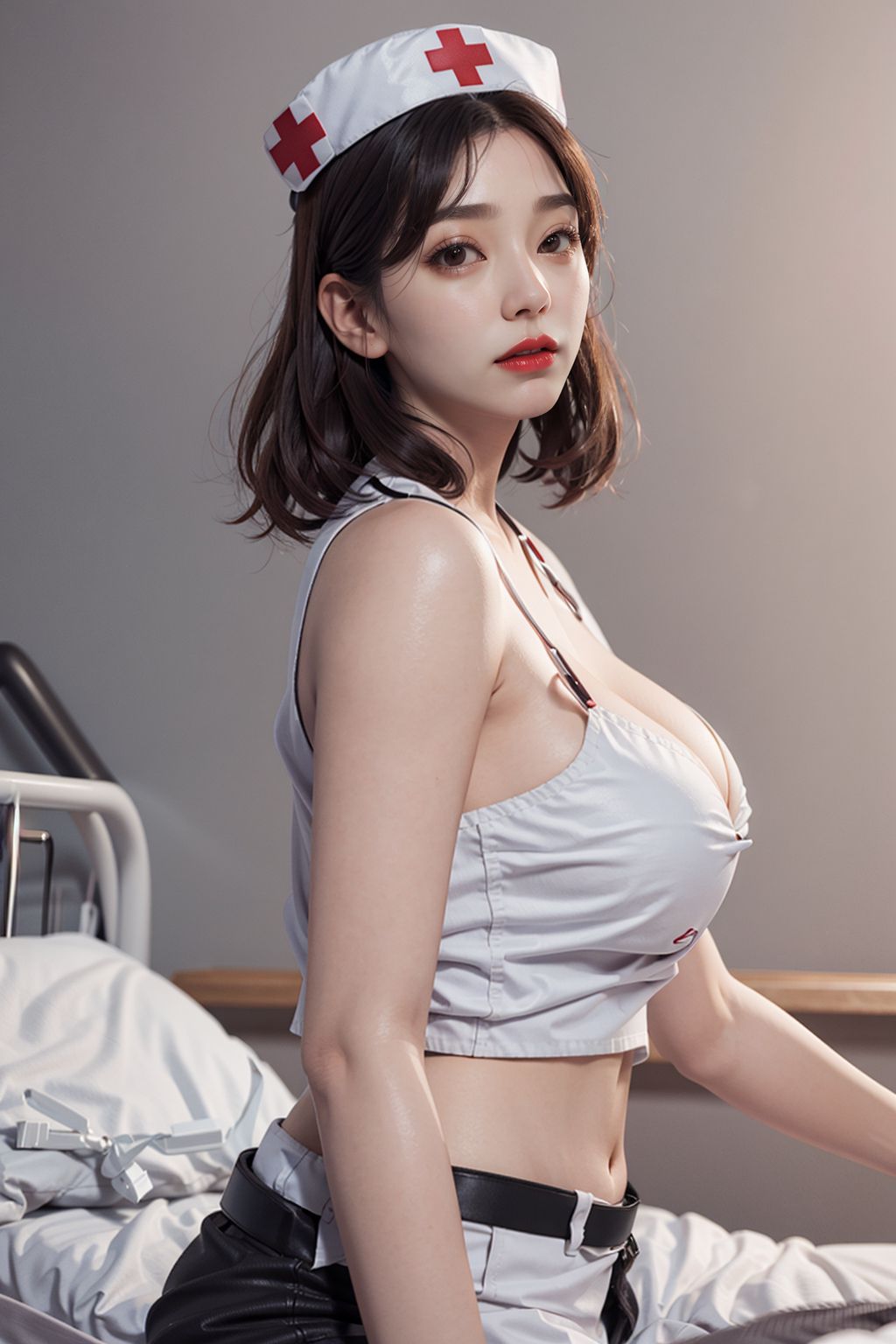 豊満巨乳看護師