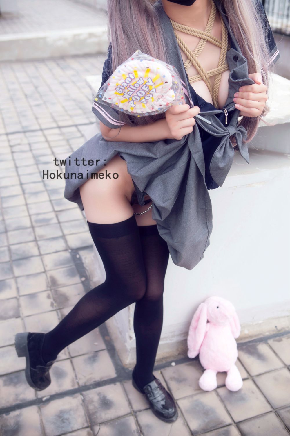 Hokunaimeko] Siết chặt! Phơi bày! Áo tắm học đường của JK!
