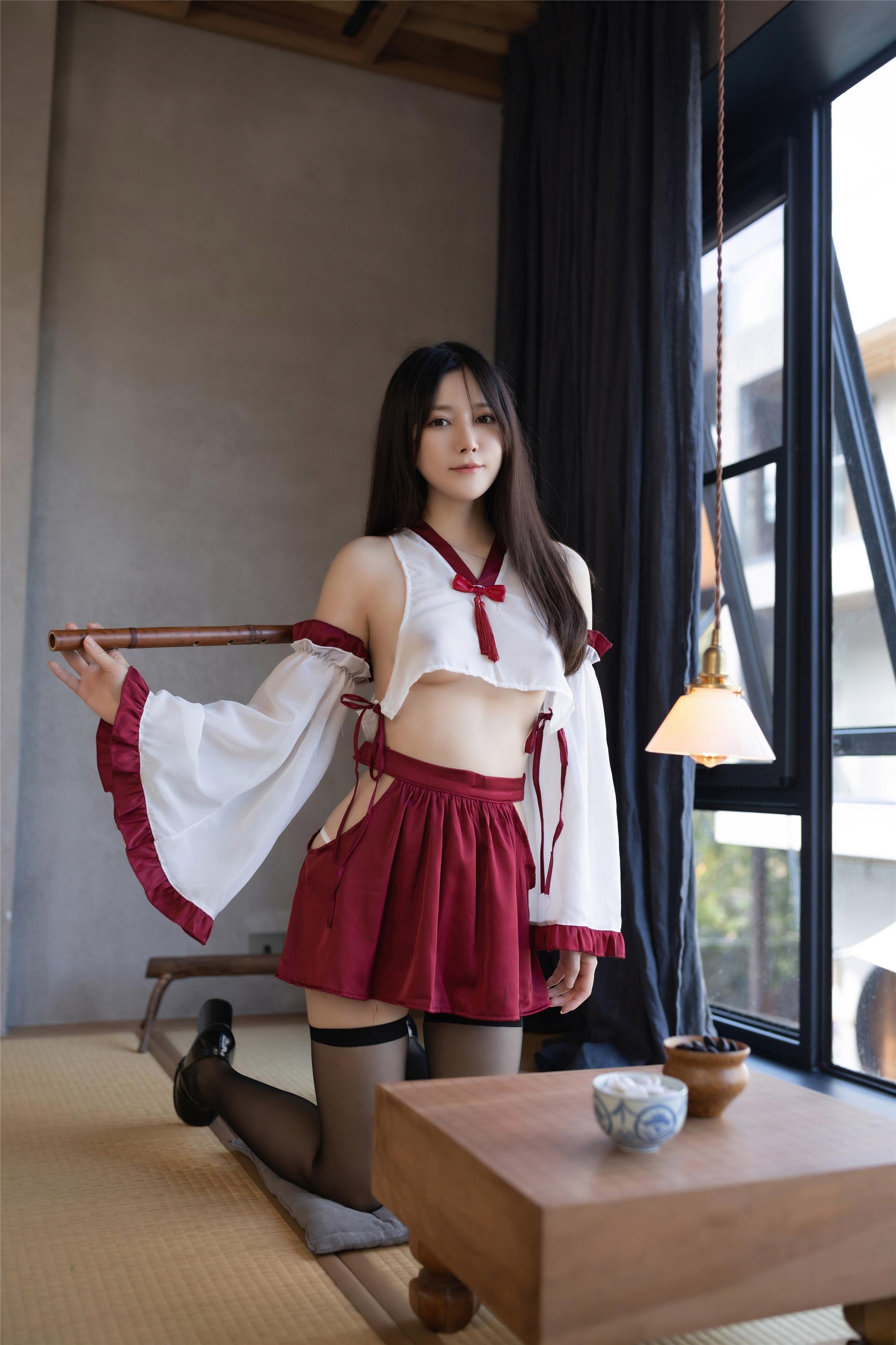 鱼子酱Fish - 神社巫女 120P