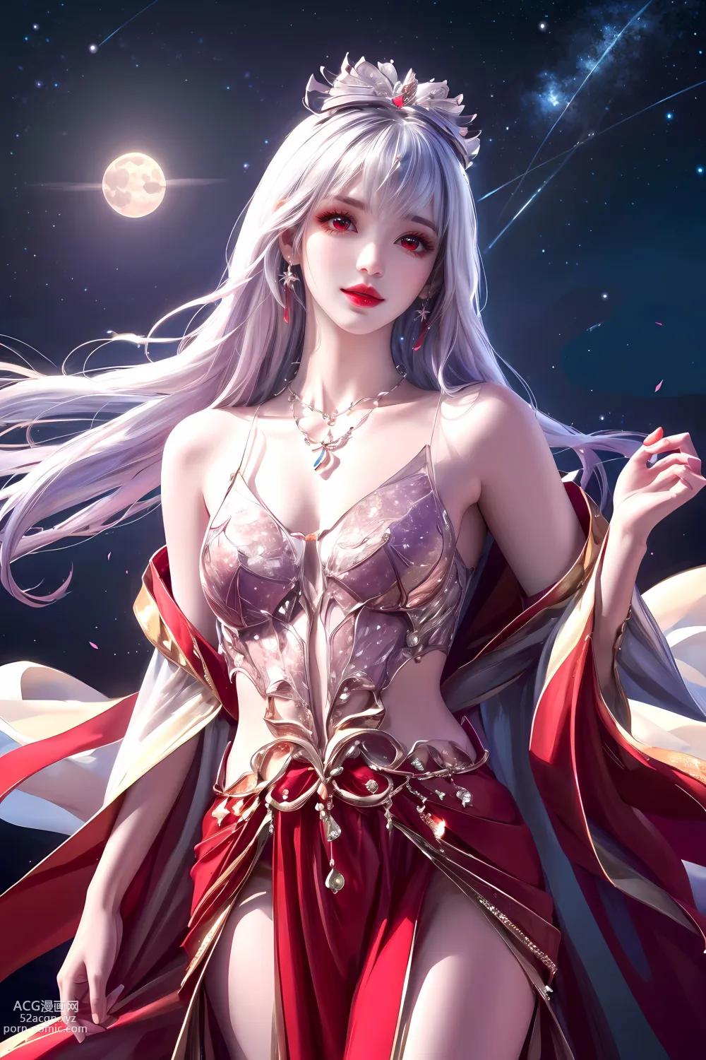 Kuzan AI动漫女角：完美世界太阴玉兔 60P