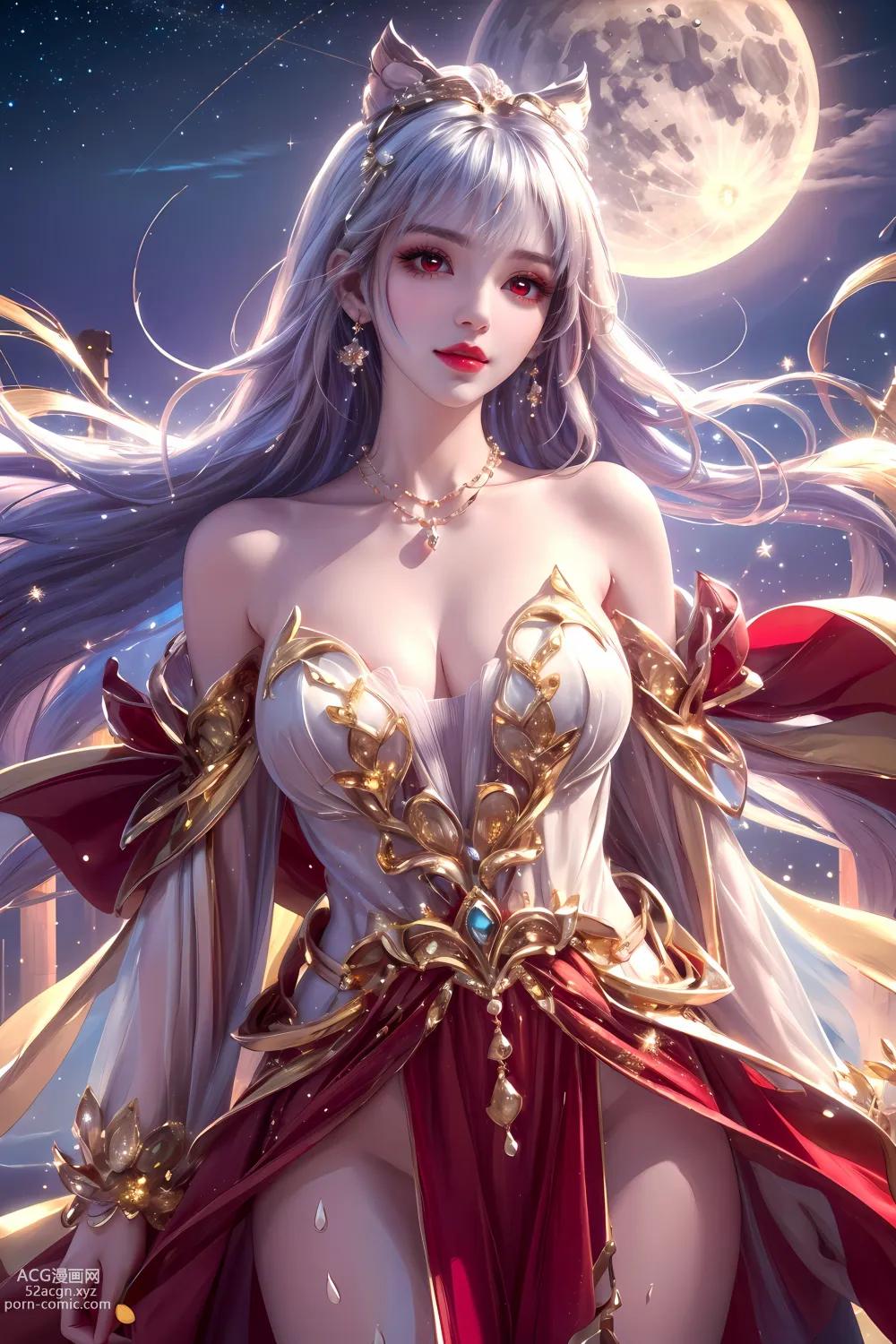 Kuzan AI动漫女角：完美世界太阴玉兔 60P