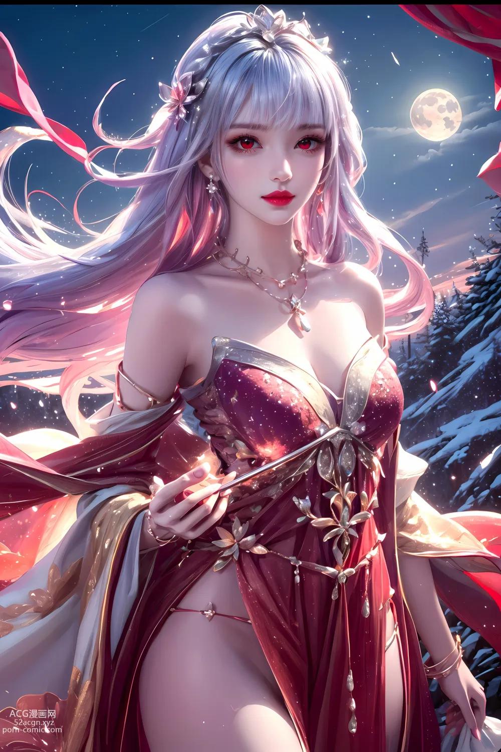 Kuzan AI动漫女角：完美世界太阴玉兔 60P