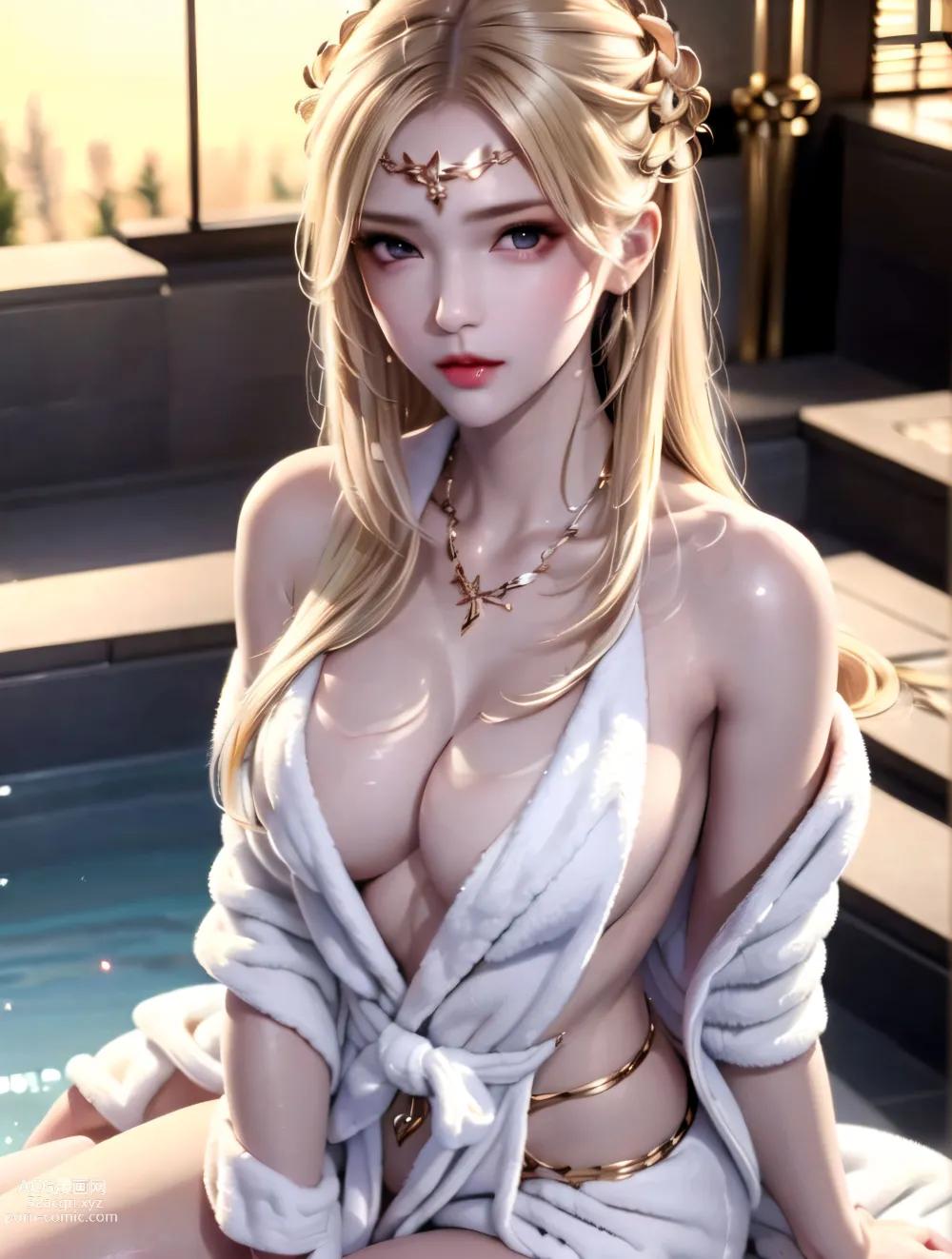 AI จีนอนิเมะ Qian Renxue ผ้าขนหนู