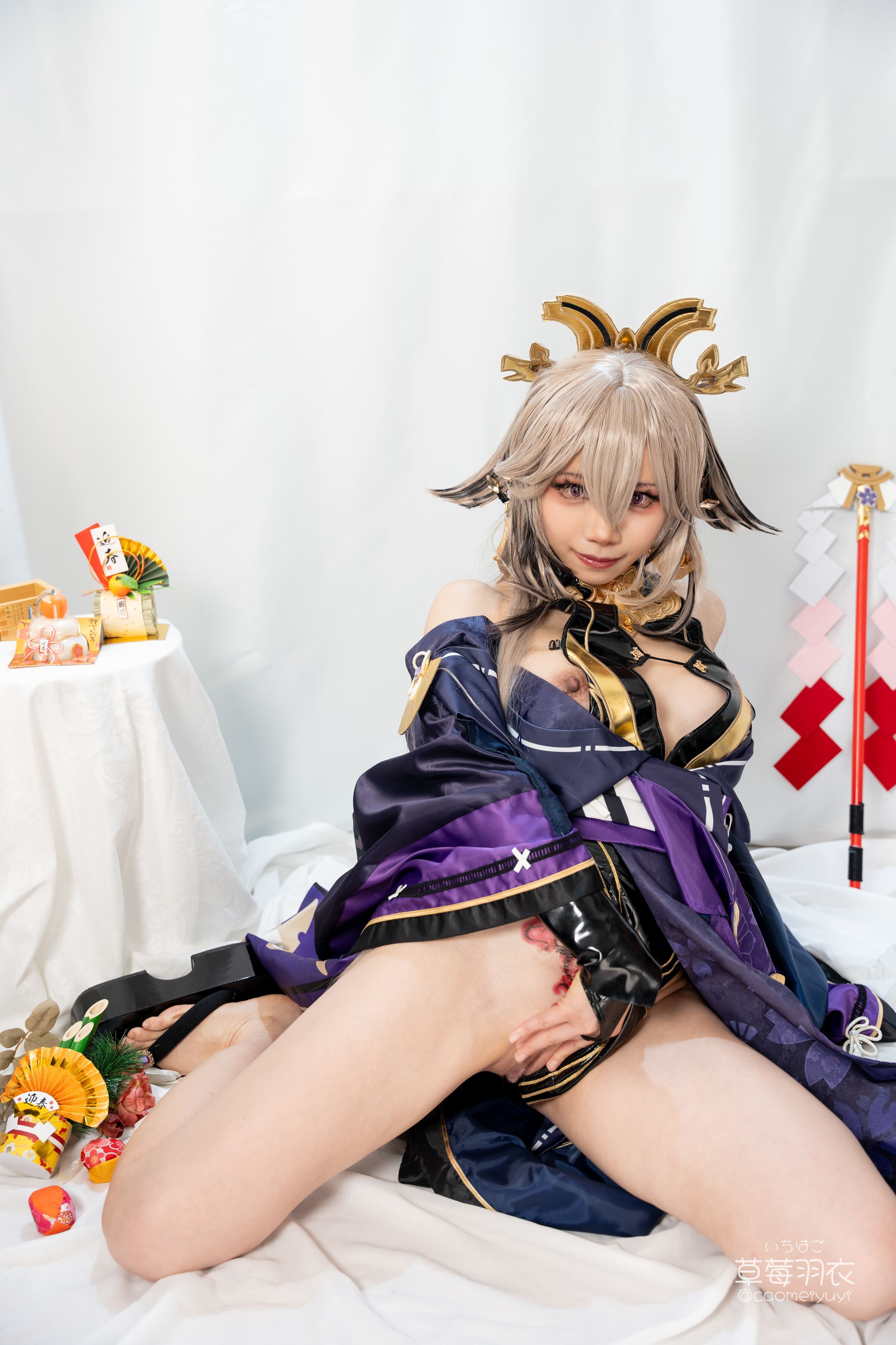草莓羽衣 黒ギャル八重神子