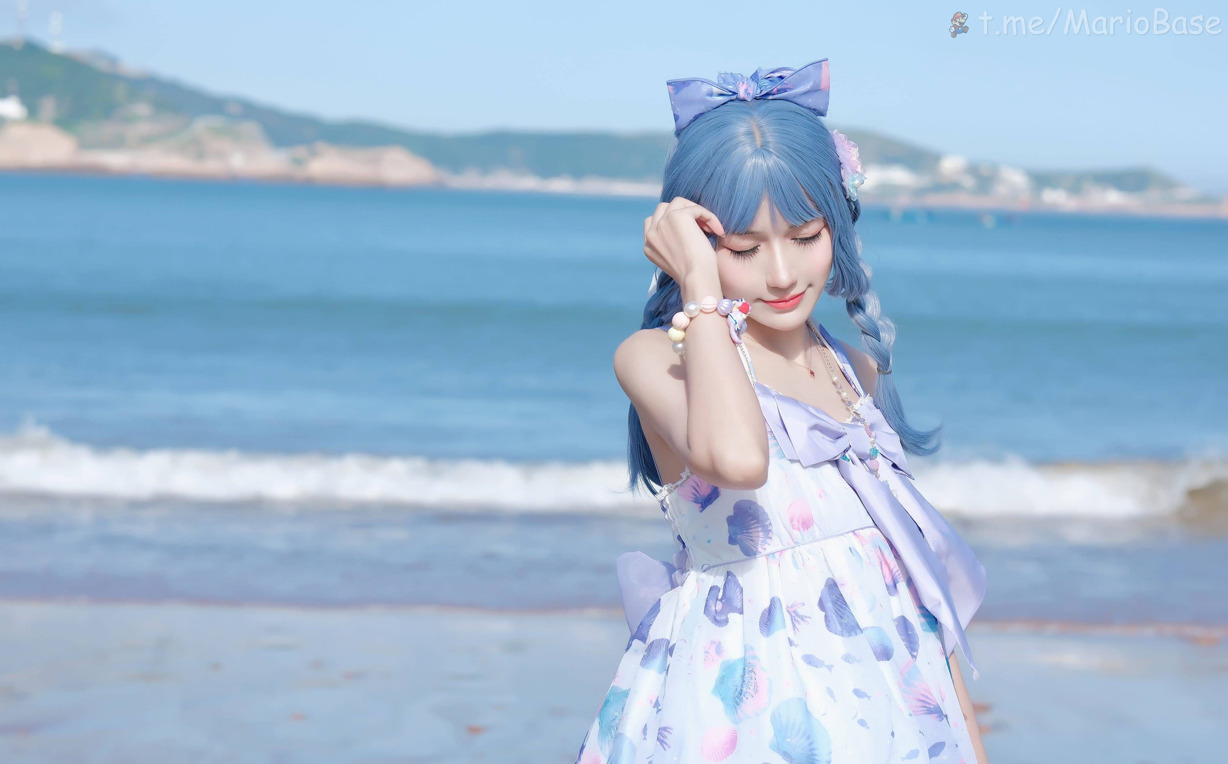彩芸_Nebula - 渐变贝壳白紫 [15P]