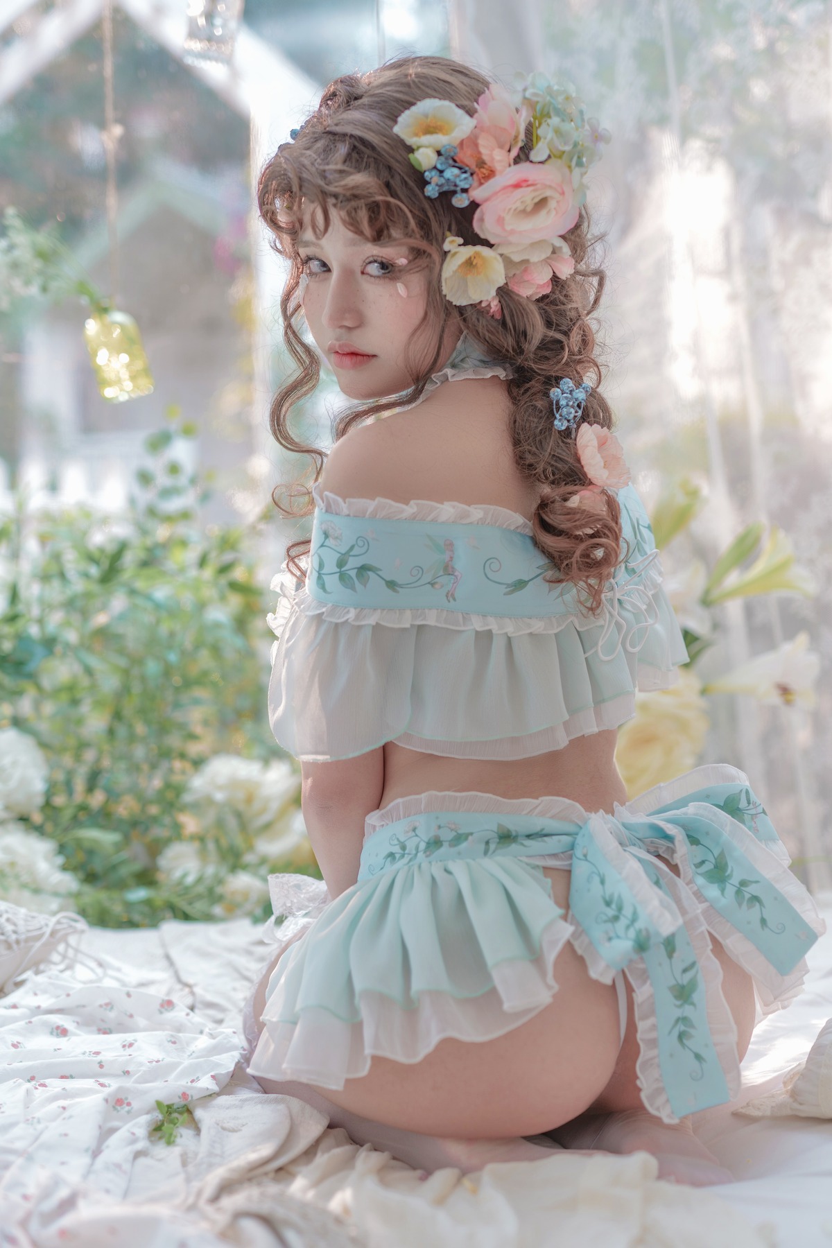 A Smile's Fragrant Aroma Penetrates the True Photo] Pea Princess