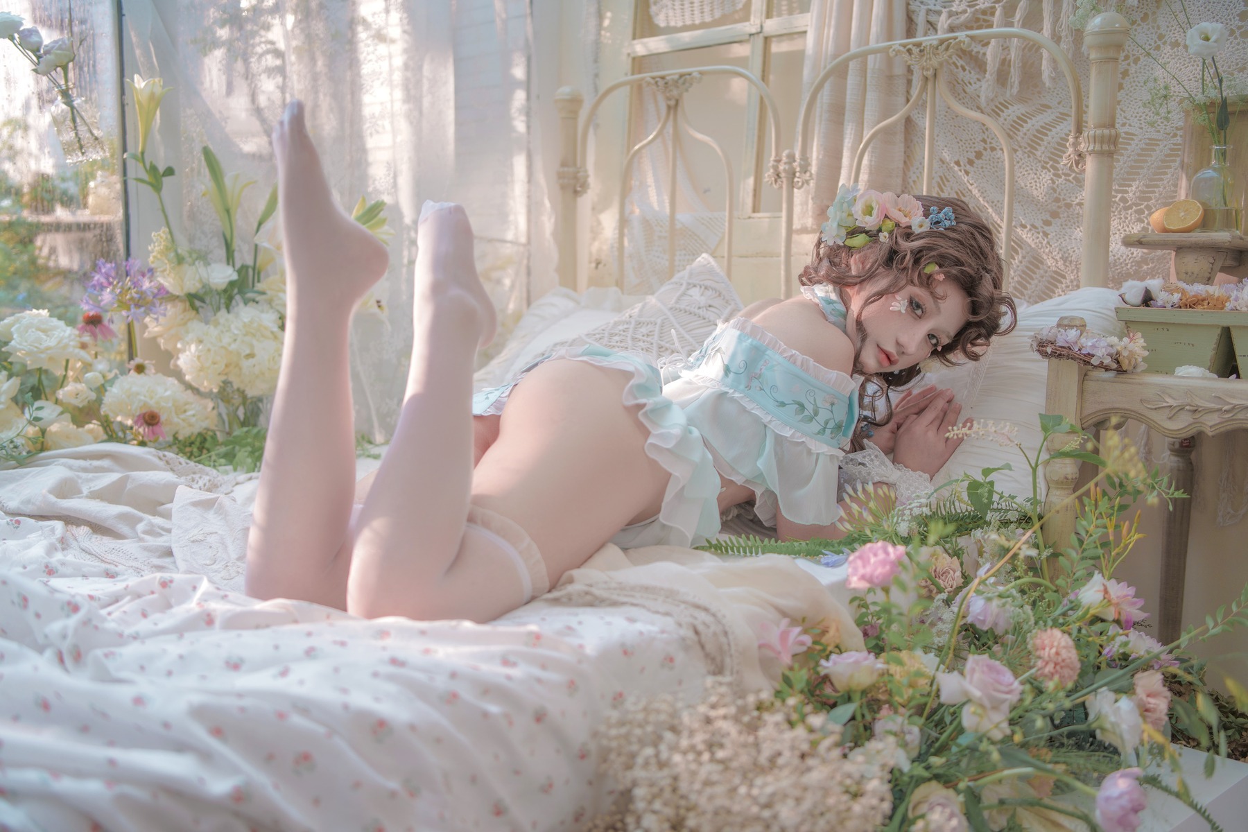 A Smile's Fragrant Aroma Penetrates the True Photo] Pea Princess
