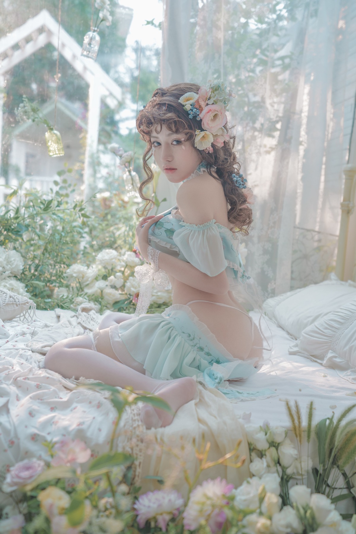 A Smile's Fragrant Aroma Penetrates the True Photo] Pea Princess