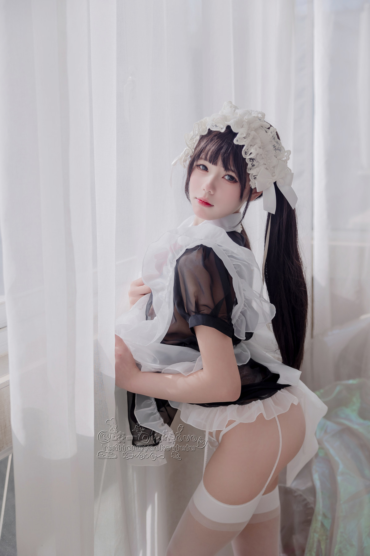 Cosplay 黏黏团子兔 黑白女仆