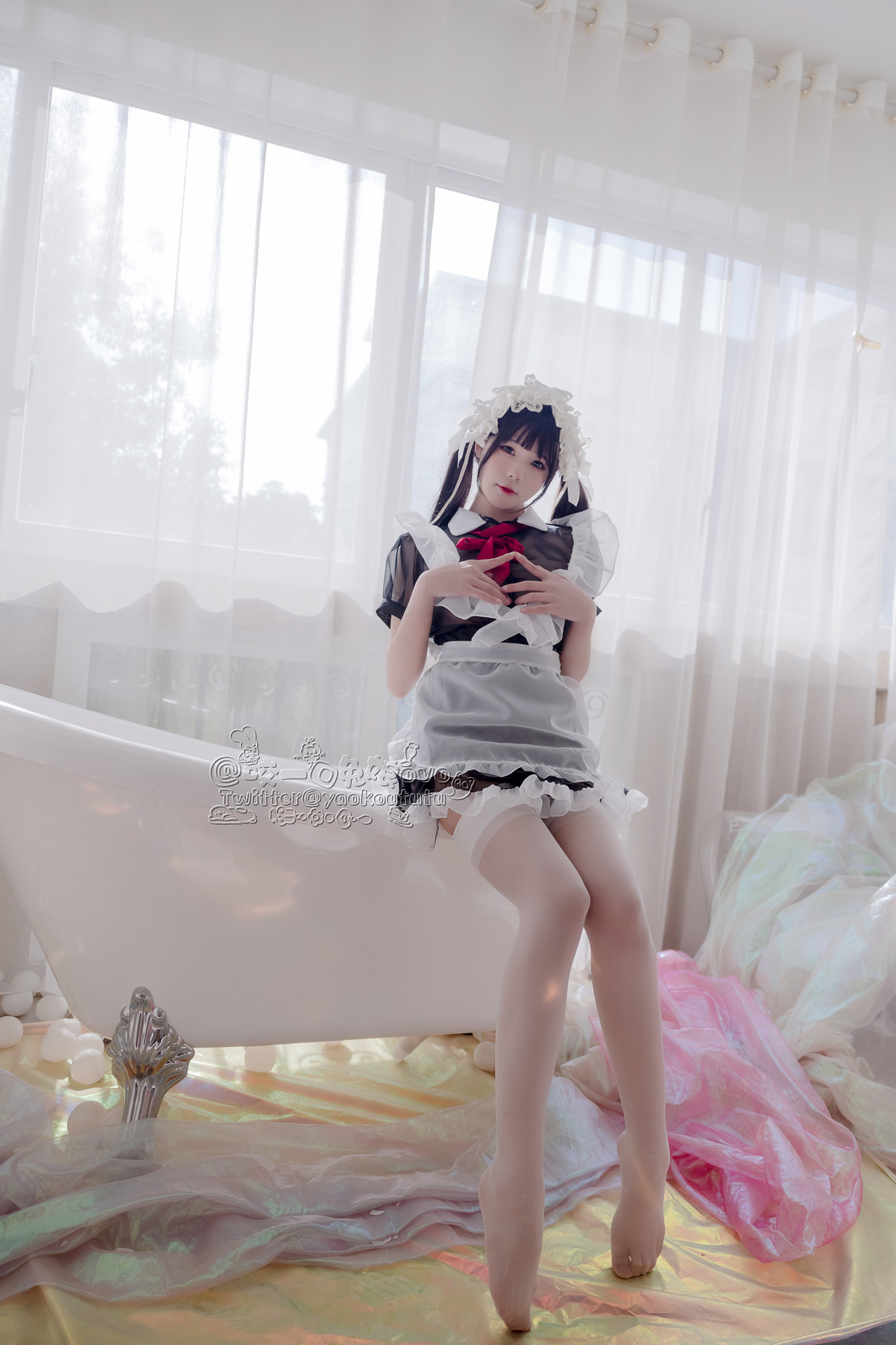 Cosplay 黏黏团子兔 黑白女仆