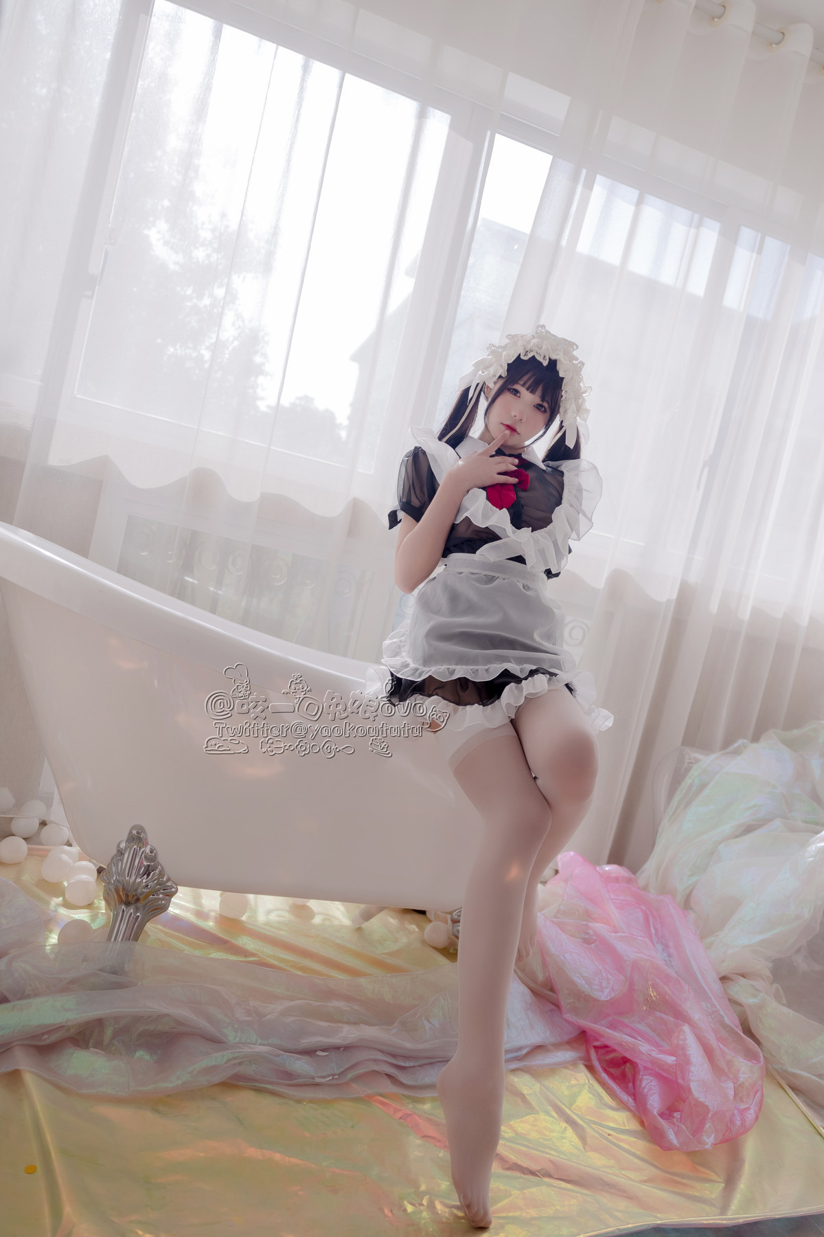 Cosplay 黏黏团子兔 黑白女仆