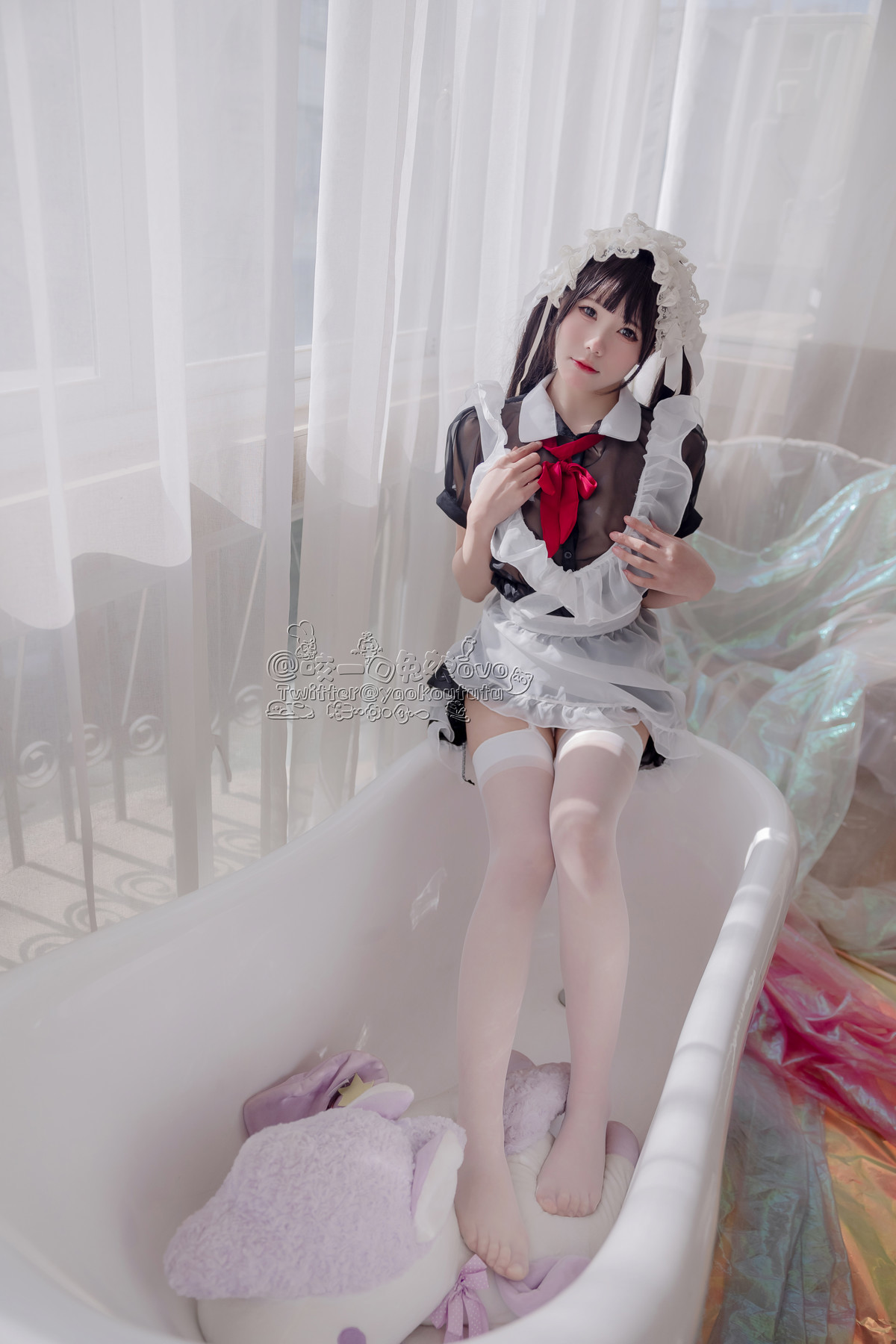Cosplay 黏黏团子兔 黑白女仆