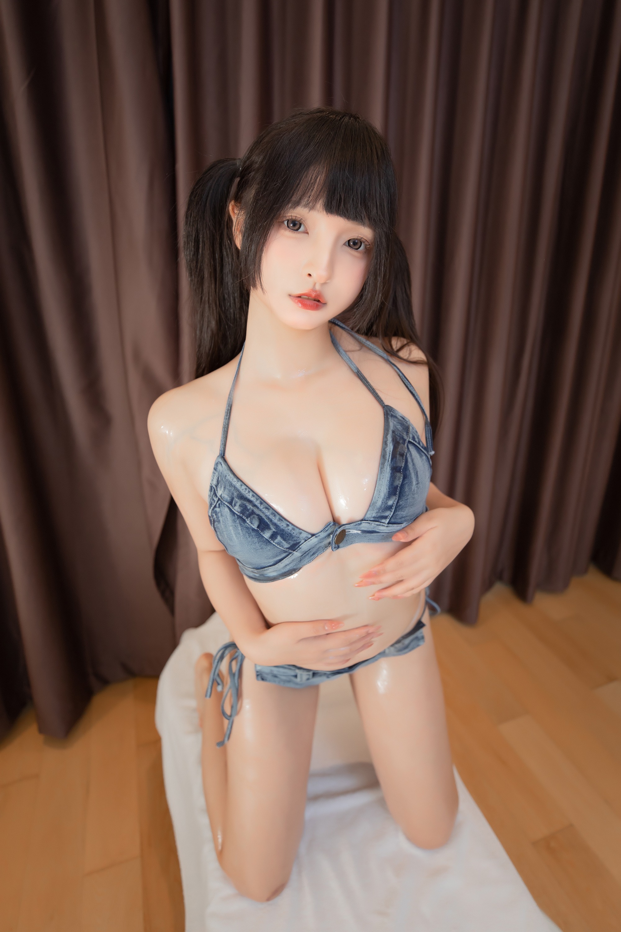 神楽坂真冬 比基尼牛仔 75P2V