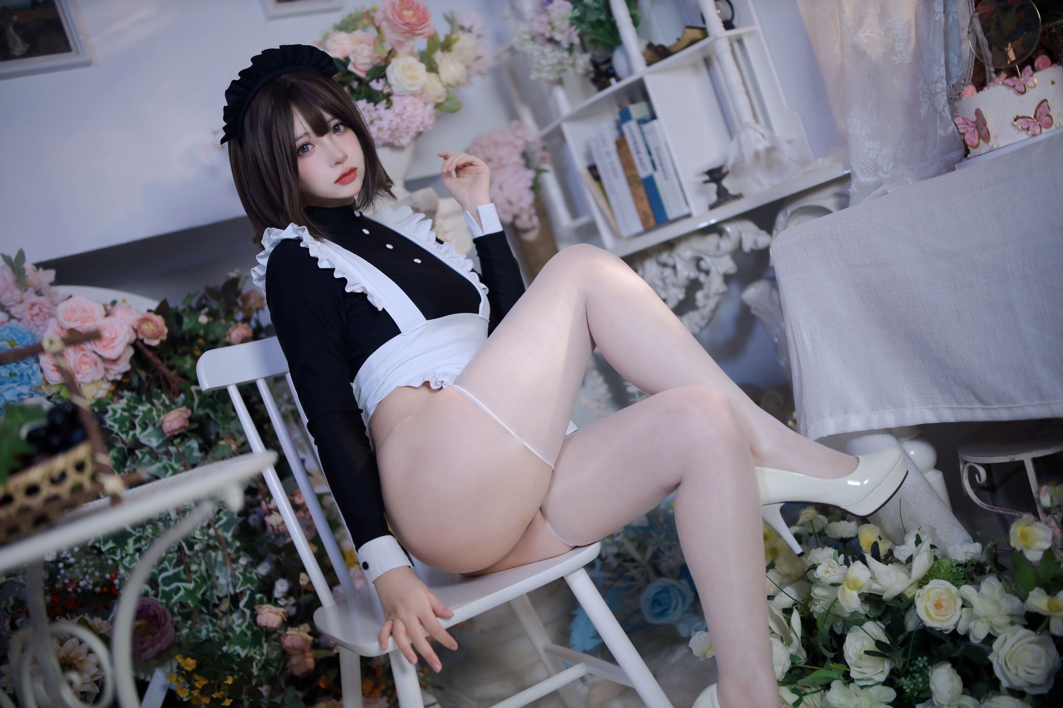 疯猫ss 少女衣橱连体女仆装 58P