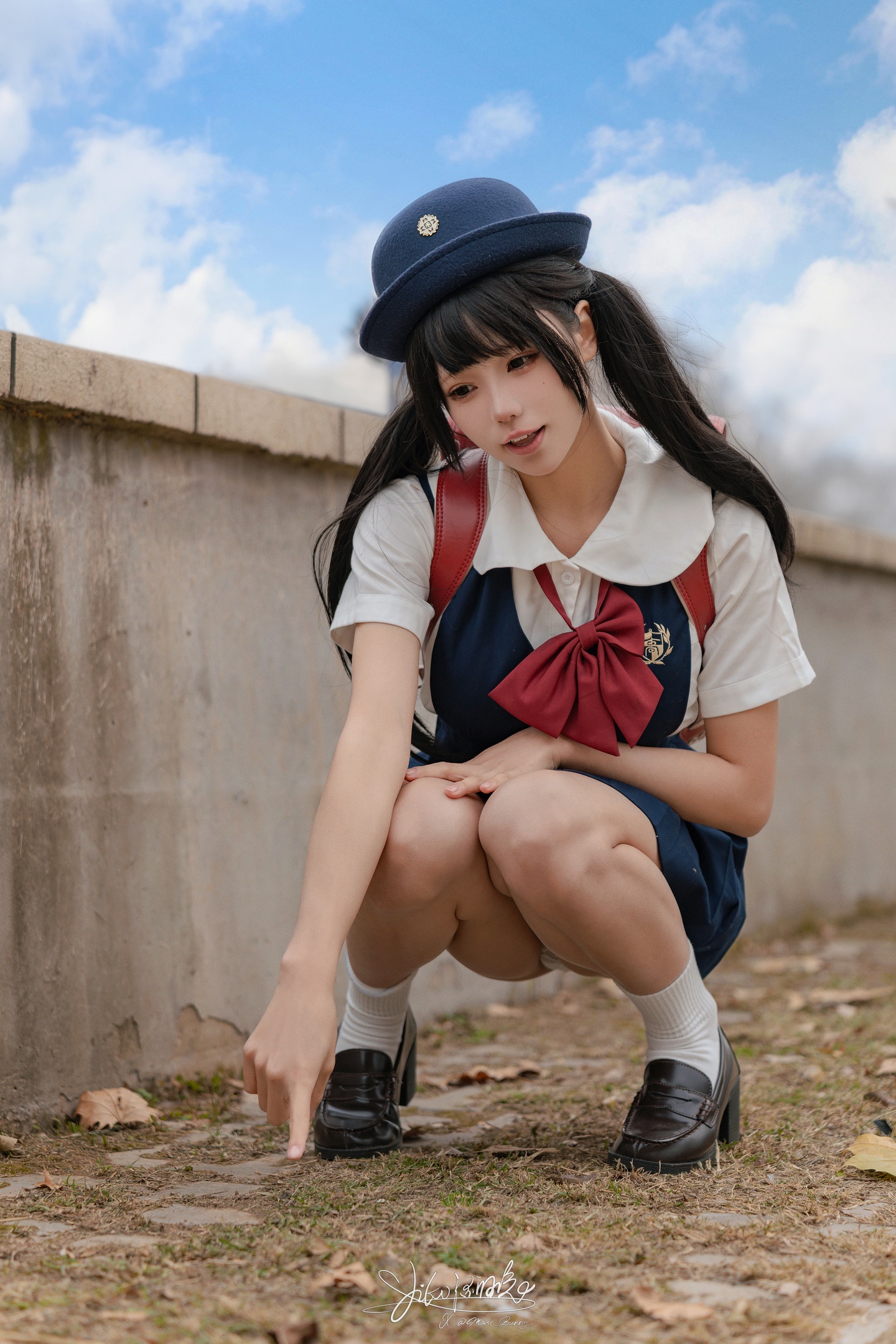 Yiko湿润兔 咬人小小兔 - 9月作品『捕获水手服』 小剧场 77P1V