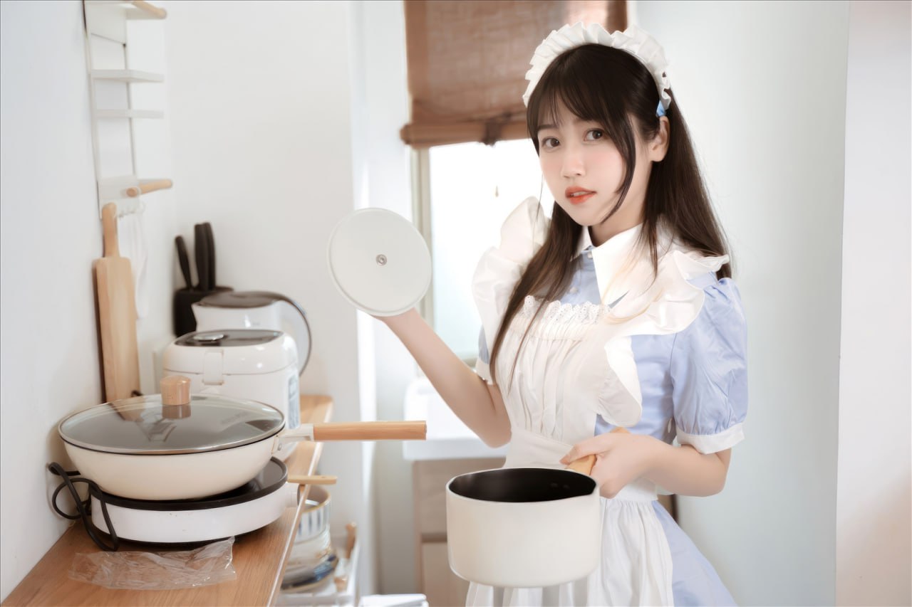 不呆猫 - 厨房小女仆 35P