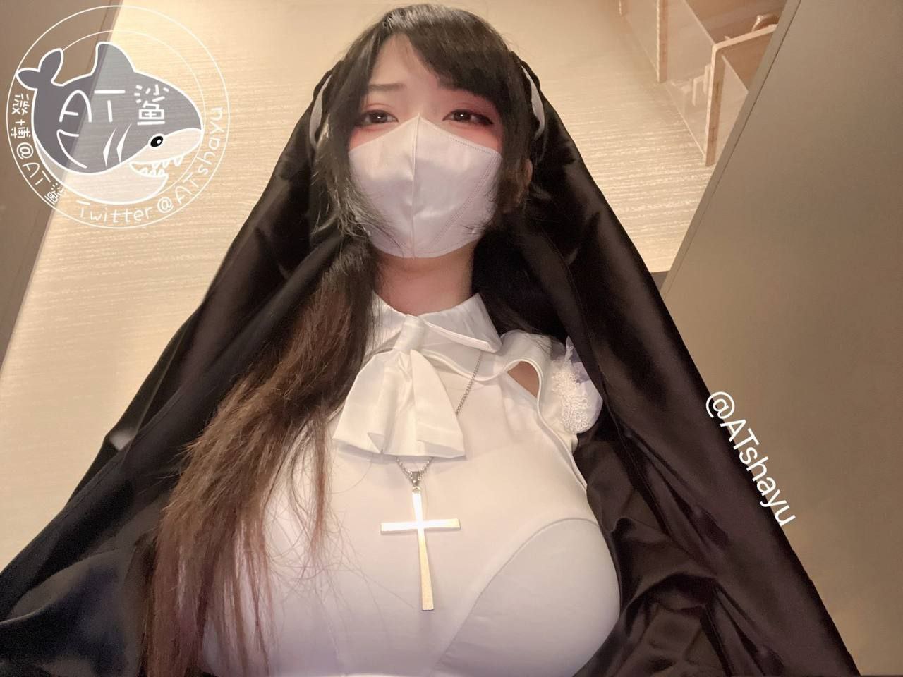 cosplay AT鲨 - 沦丧修女 83P