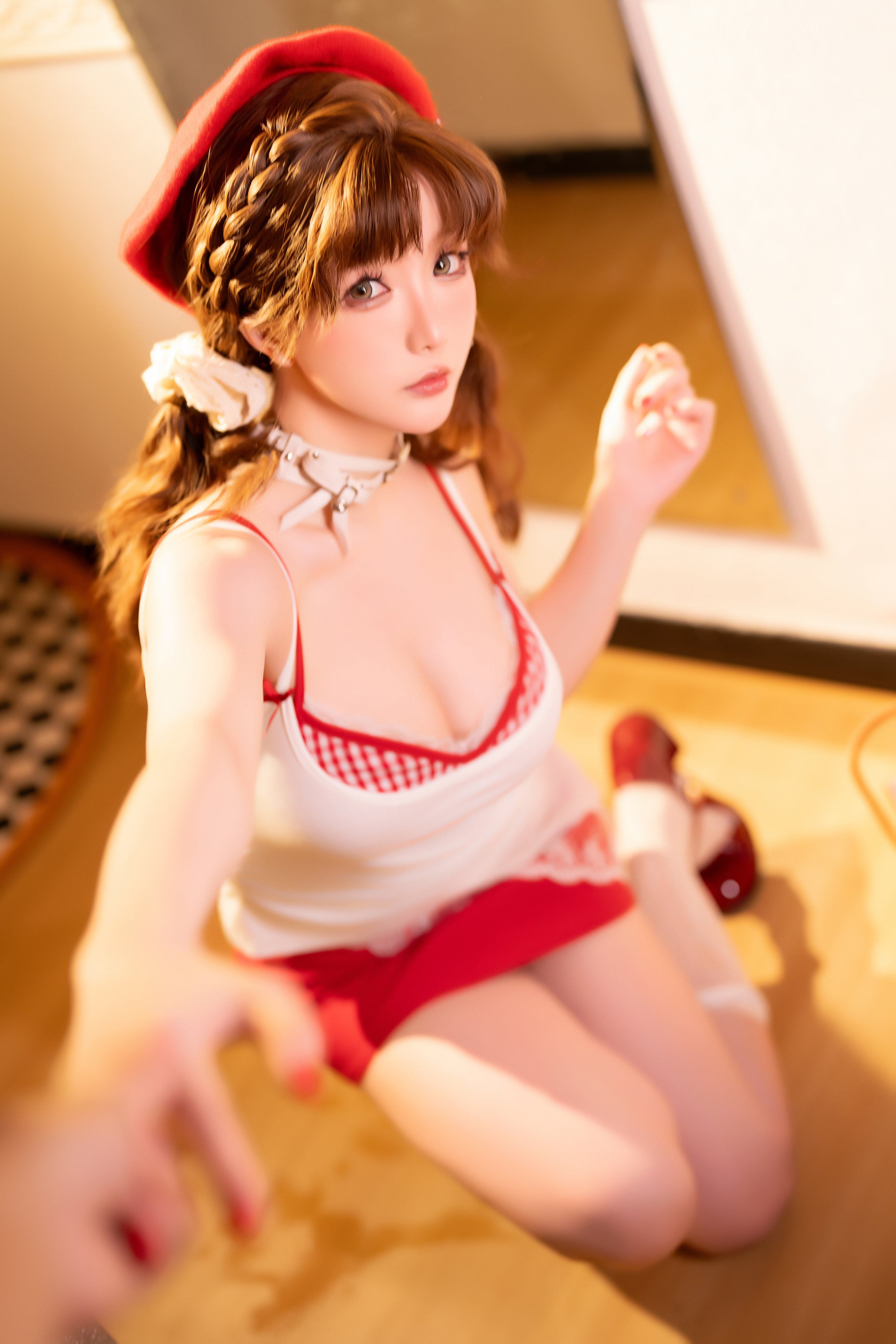แกลเลอรีคอสเพลย์ Hoshilily Little Red Riding Hood Match Seller