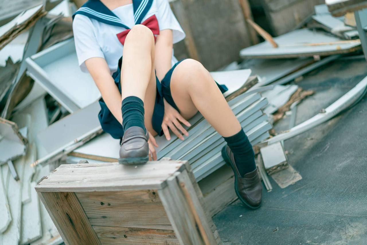 蠢沫沫 - 天台jk制服